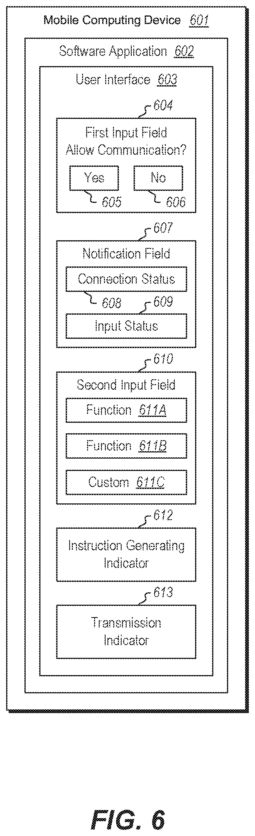 Patent US11785130 Figure 7 – Mobile application for controlling outdoor grill