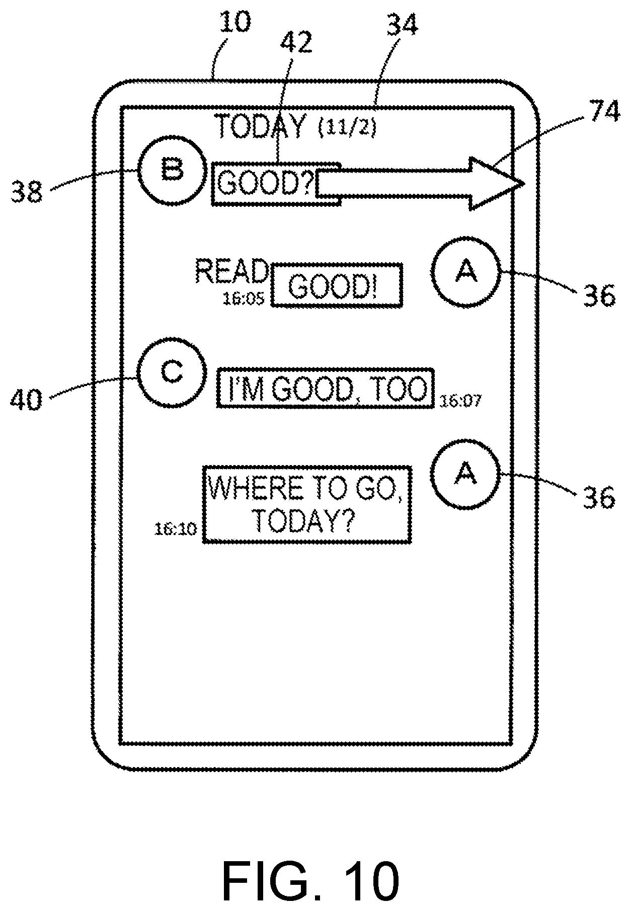 Patent US11785132 Figure 9 – Information processing apparatus and non-transitory computer readable medium for processing information