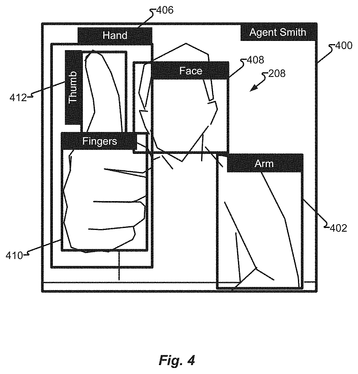 Patent US11785140 Figure 4 – Gesture-based call center agent state change control