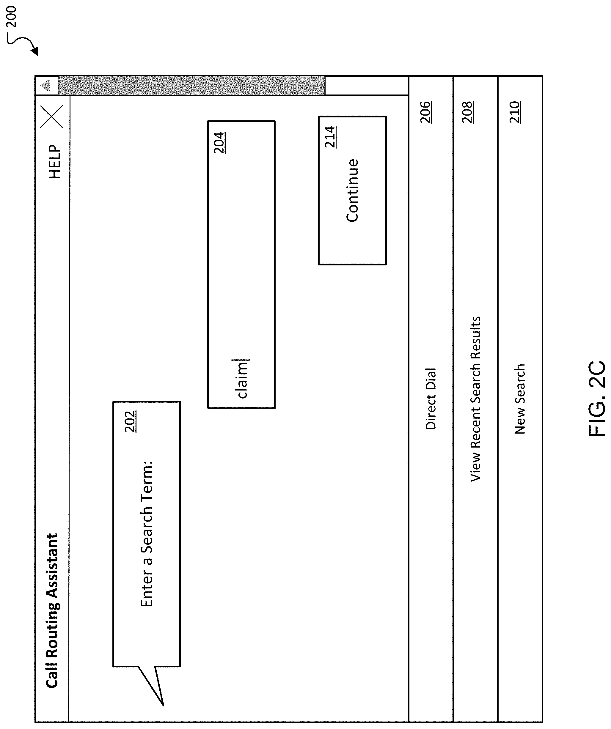 Patent US11785141 Figure 4 – Virtual assistant interface for call routing