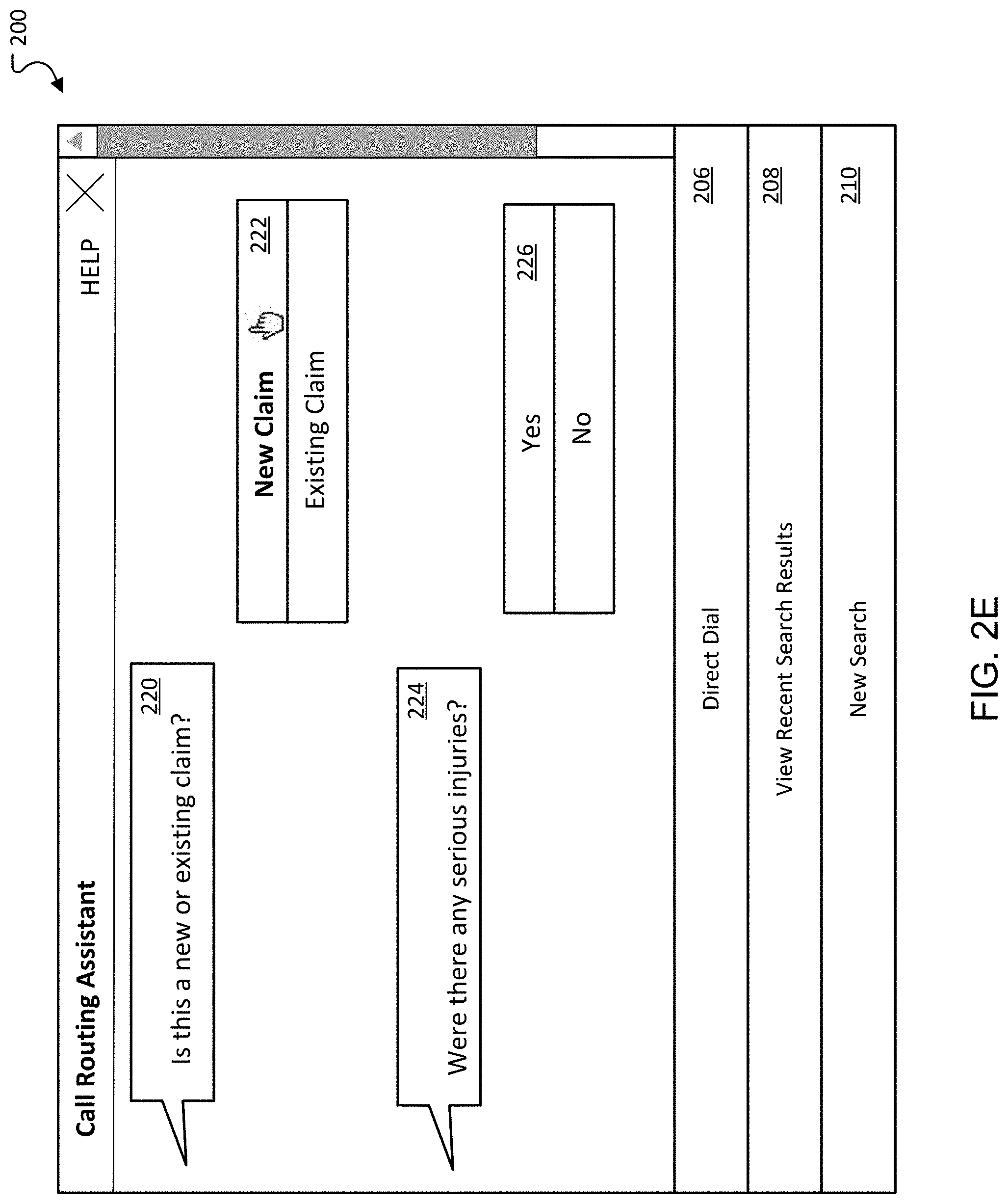 Patent US11785141 Figure 6 – Virtual assistant interface for call routing