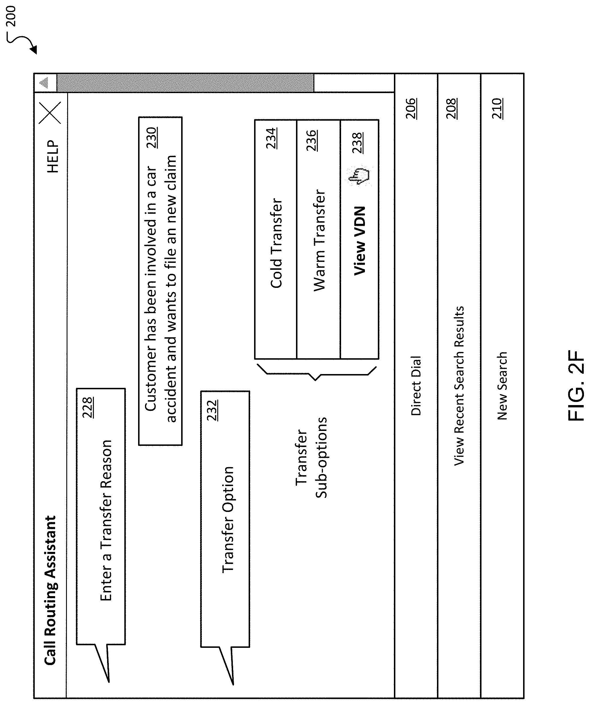 Patent US11785141 Figure 7 – Virtual assistant interface for call routing