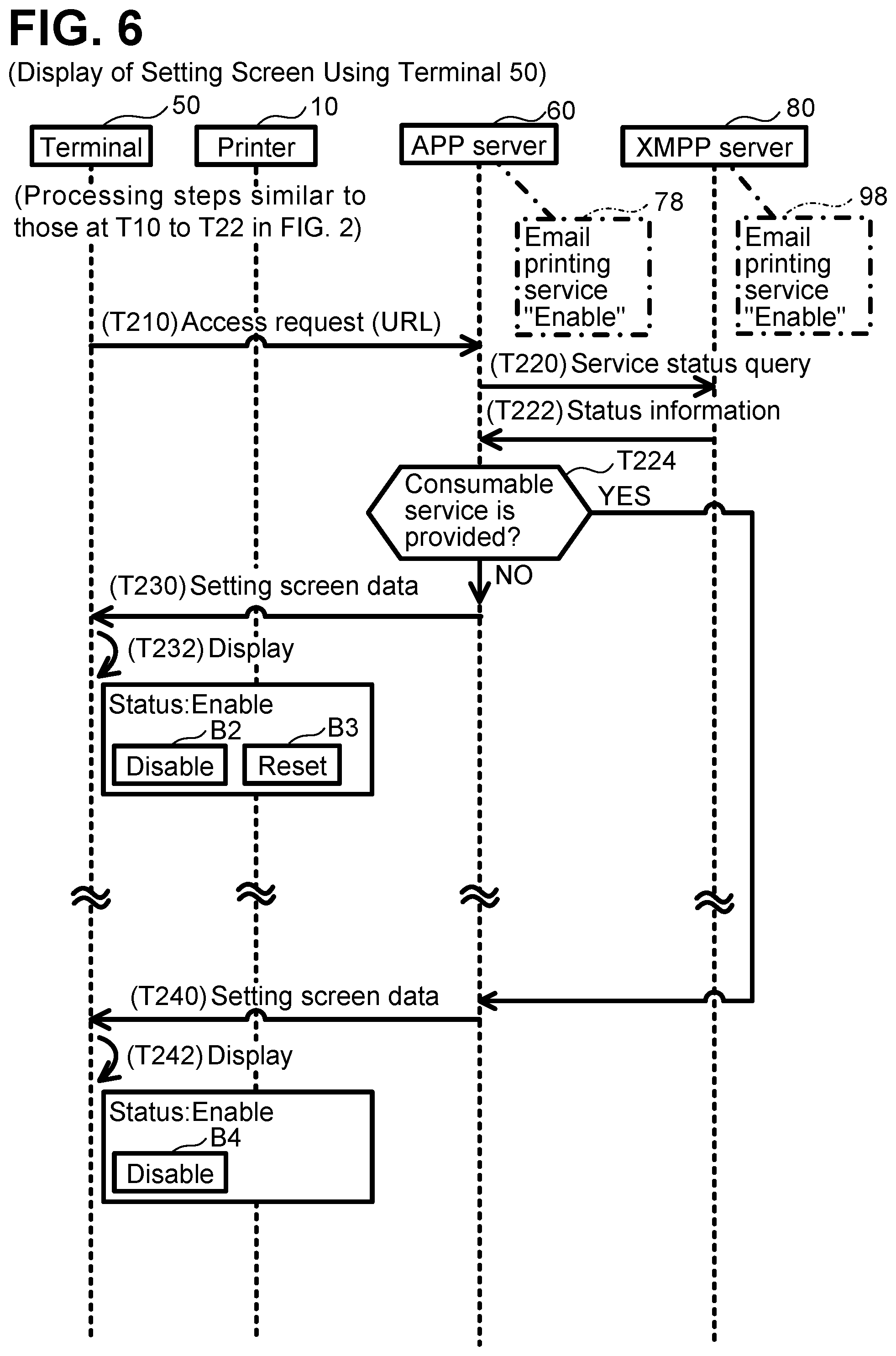 Patent US11785149 Figure 6 – Server and computer program for server for establishing a continuous connection with a communication device to provide screen data