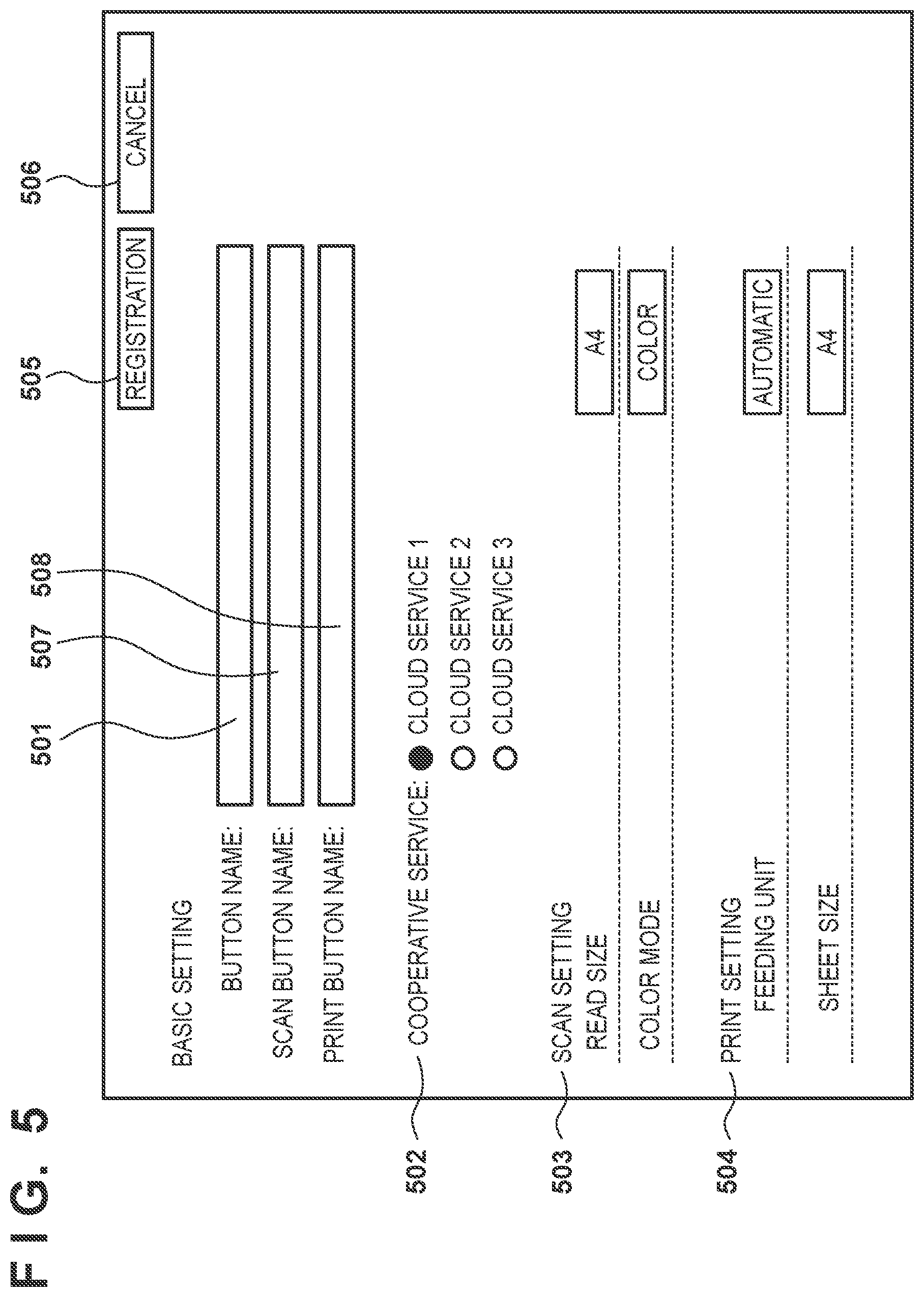 Patent US11785152 Figure 4 – Image forming apparatus in which a desired function can be selectively executed, method of controlling the same, and storage medium