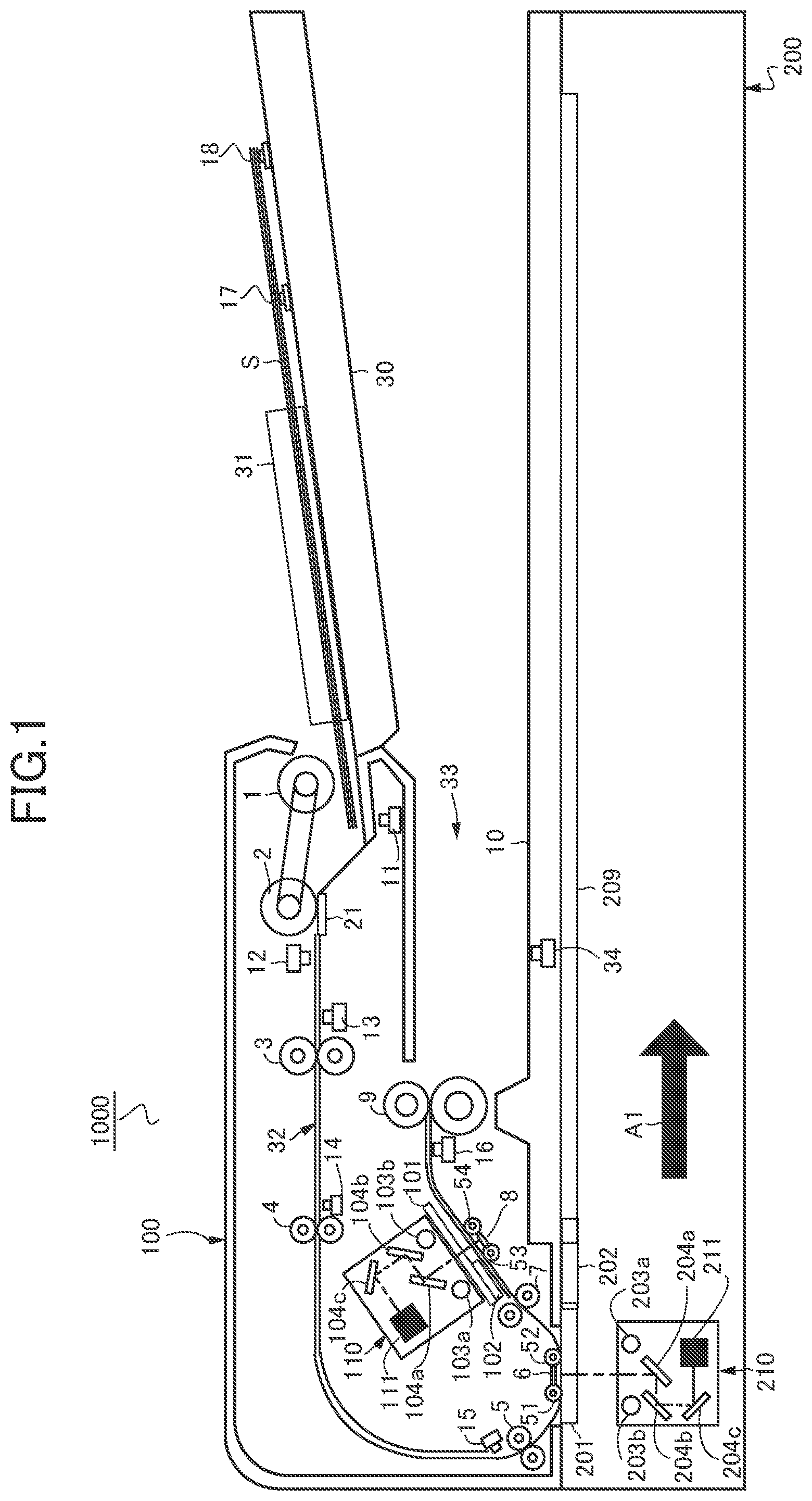 Patent US11785154 Figure 1 – Image reading apparatus and image forming apparatus