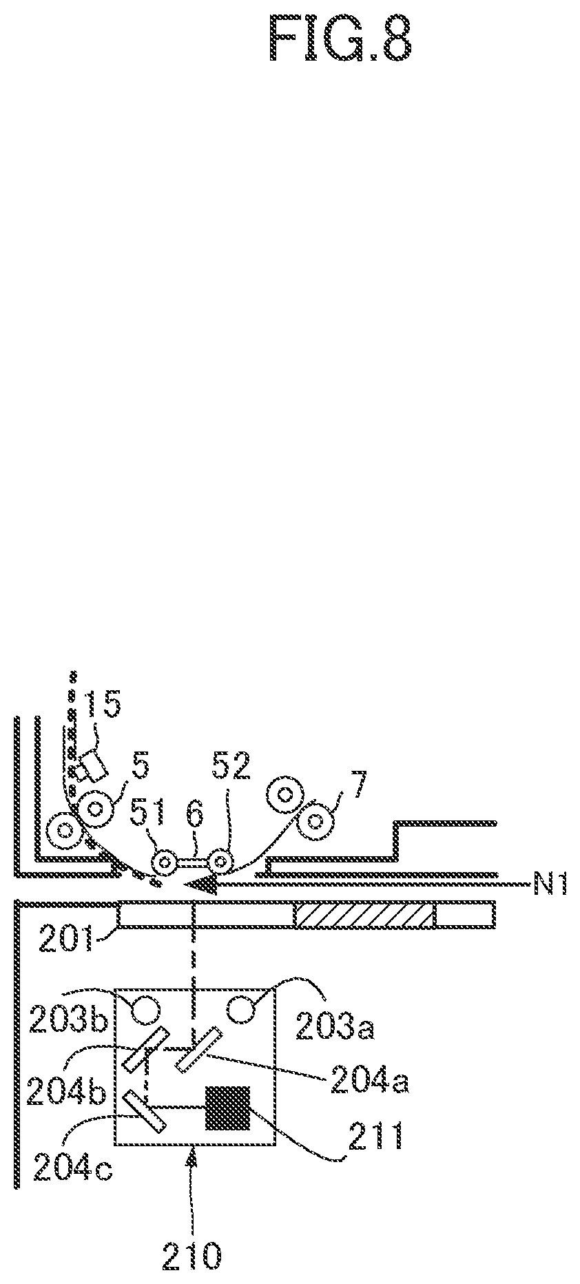 Patent US11785154 Figure 8 – Image reading apparatus and image forming apparatus