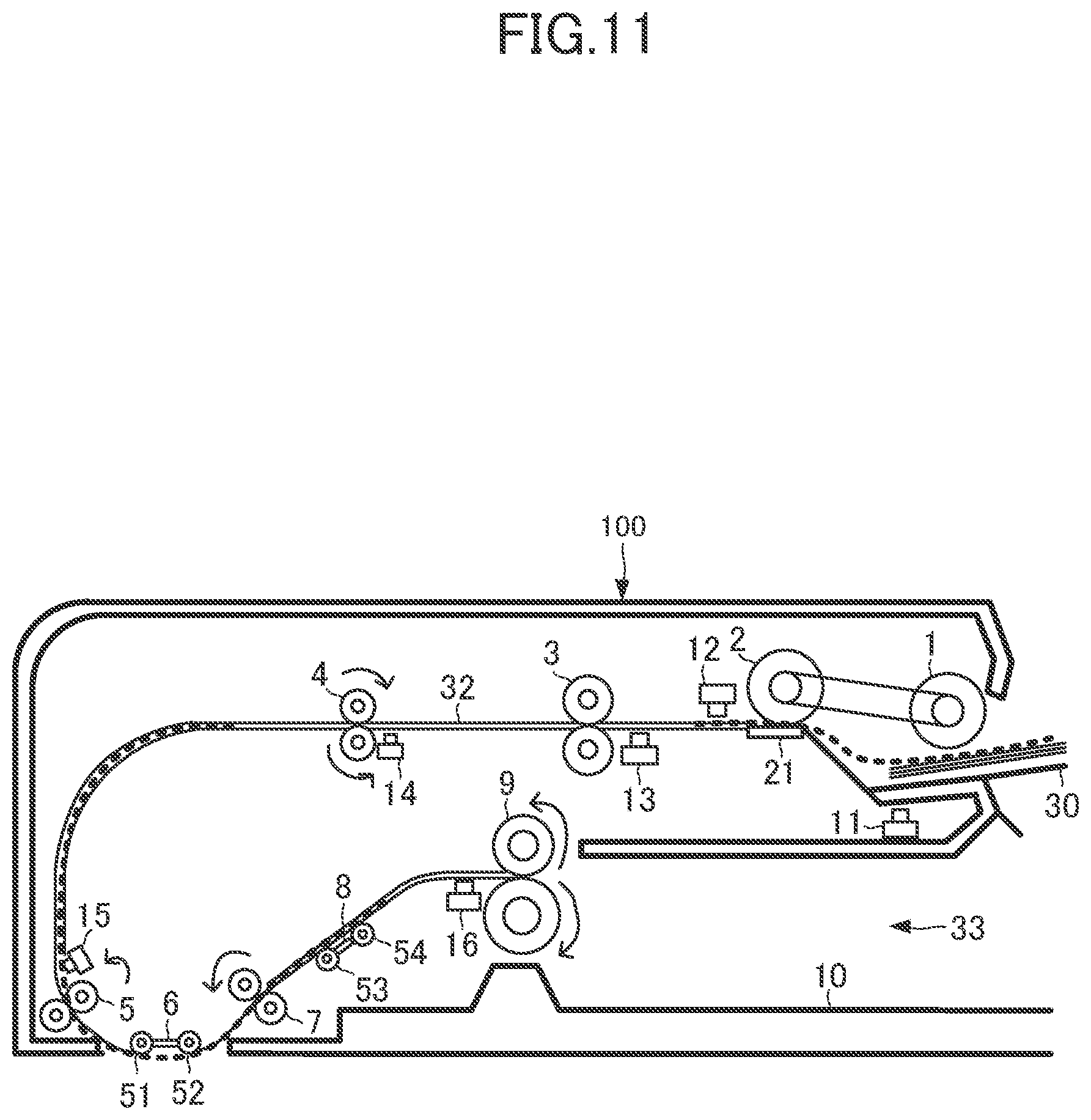 Patent US11785154 Figure 11 – Image reading apparatus and image forming apparatus