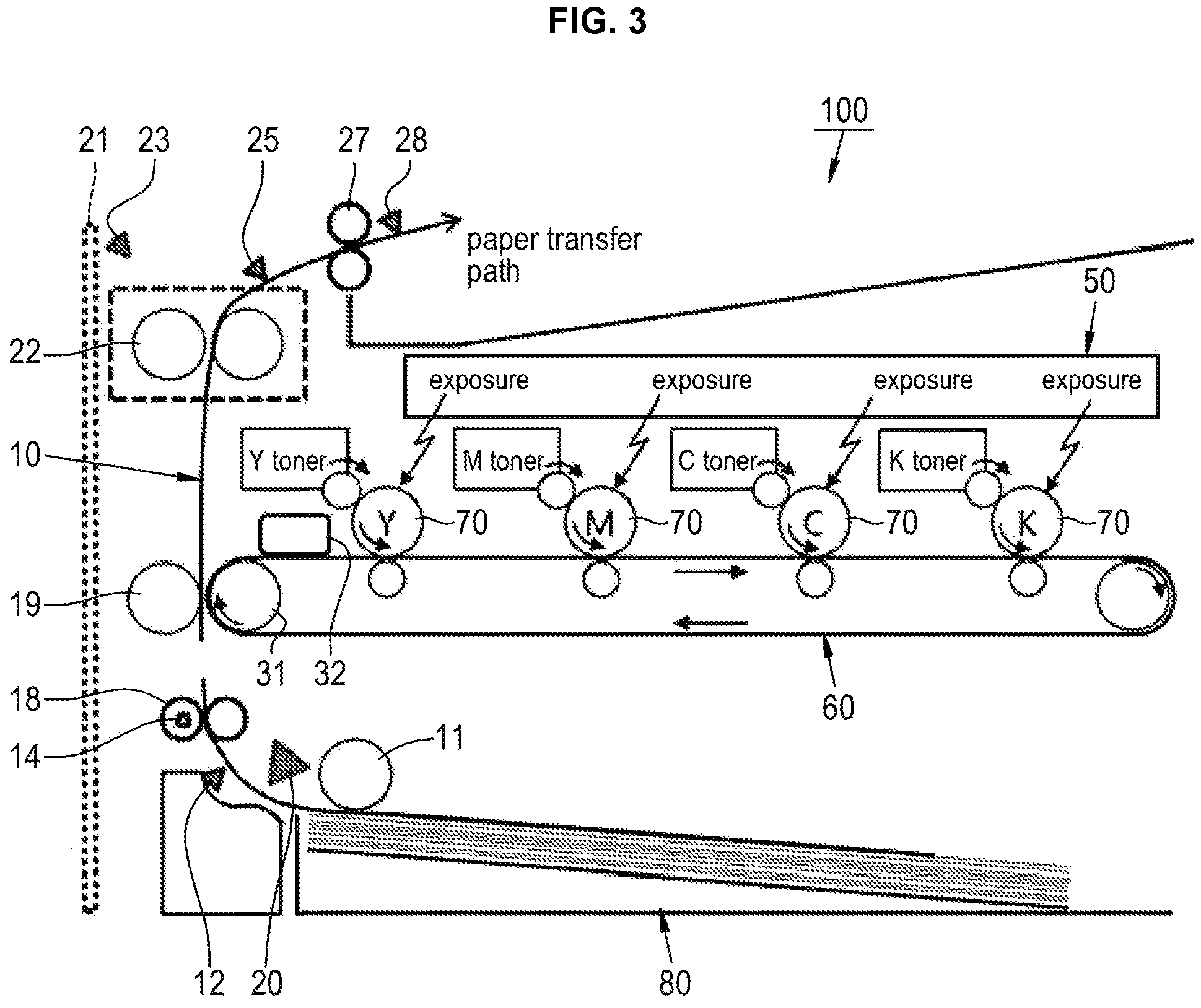 Patent US11785158 Figure 3 – Belt transfer type multi-function device and control method thereof