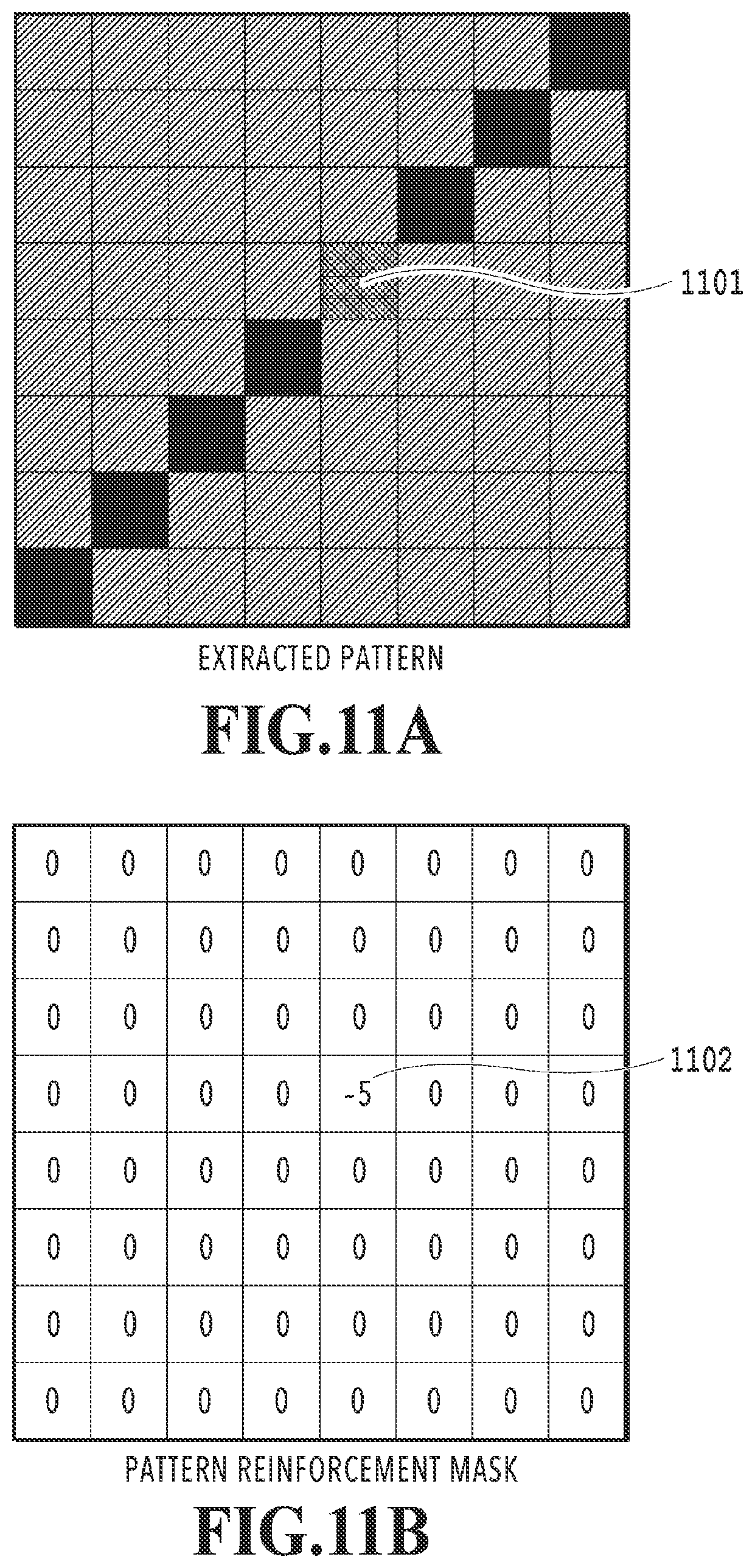 Patent US11785164 Figure 11 – Image processing apparatus, method and product that reinforces a portion of a predetermined pattern detected from a scanned image at which intensity has become low