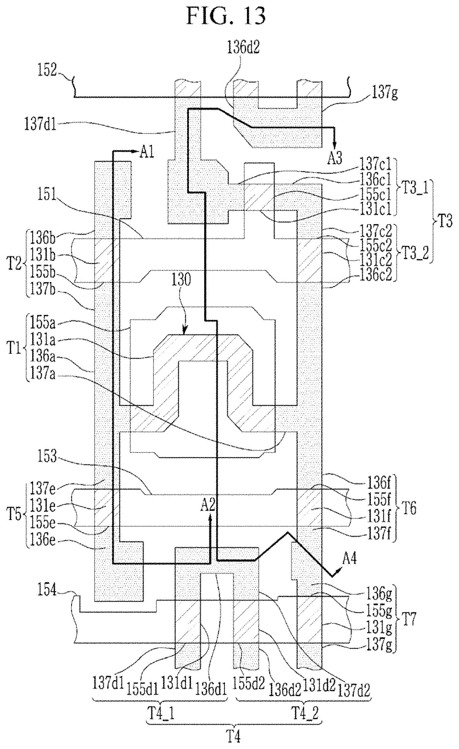Patent US11785171 Figure 13 – Display device having an emission layer