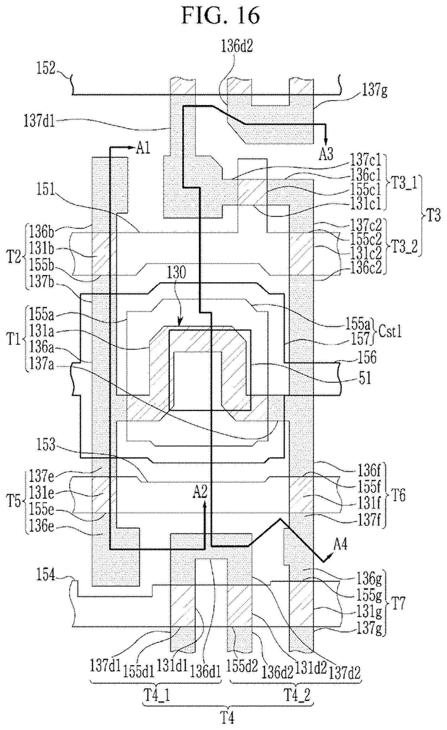 Patent US11785171 Figure 16 – Display device having an emission layer