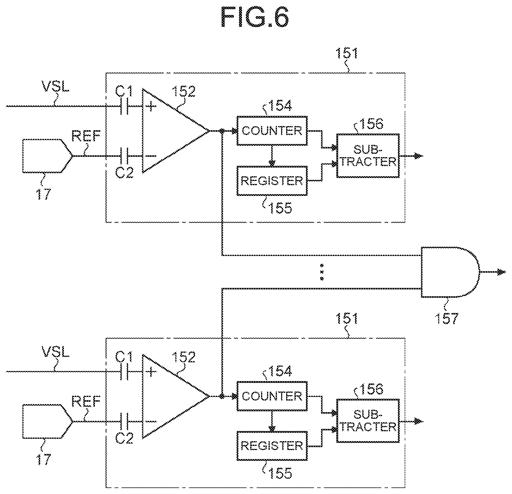 Patent US11785175 Figure 6 – Solid-state imaging apparatus, radiation detector, and radiation measurement system