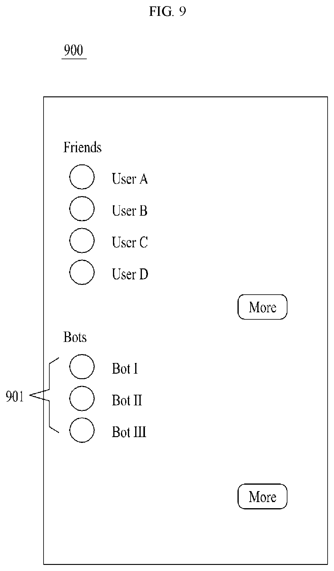 Patent US11785178 Figure 9 – Method, system, and non-transitory computer readable record medium for providing communication using video call bot