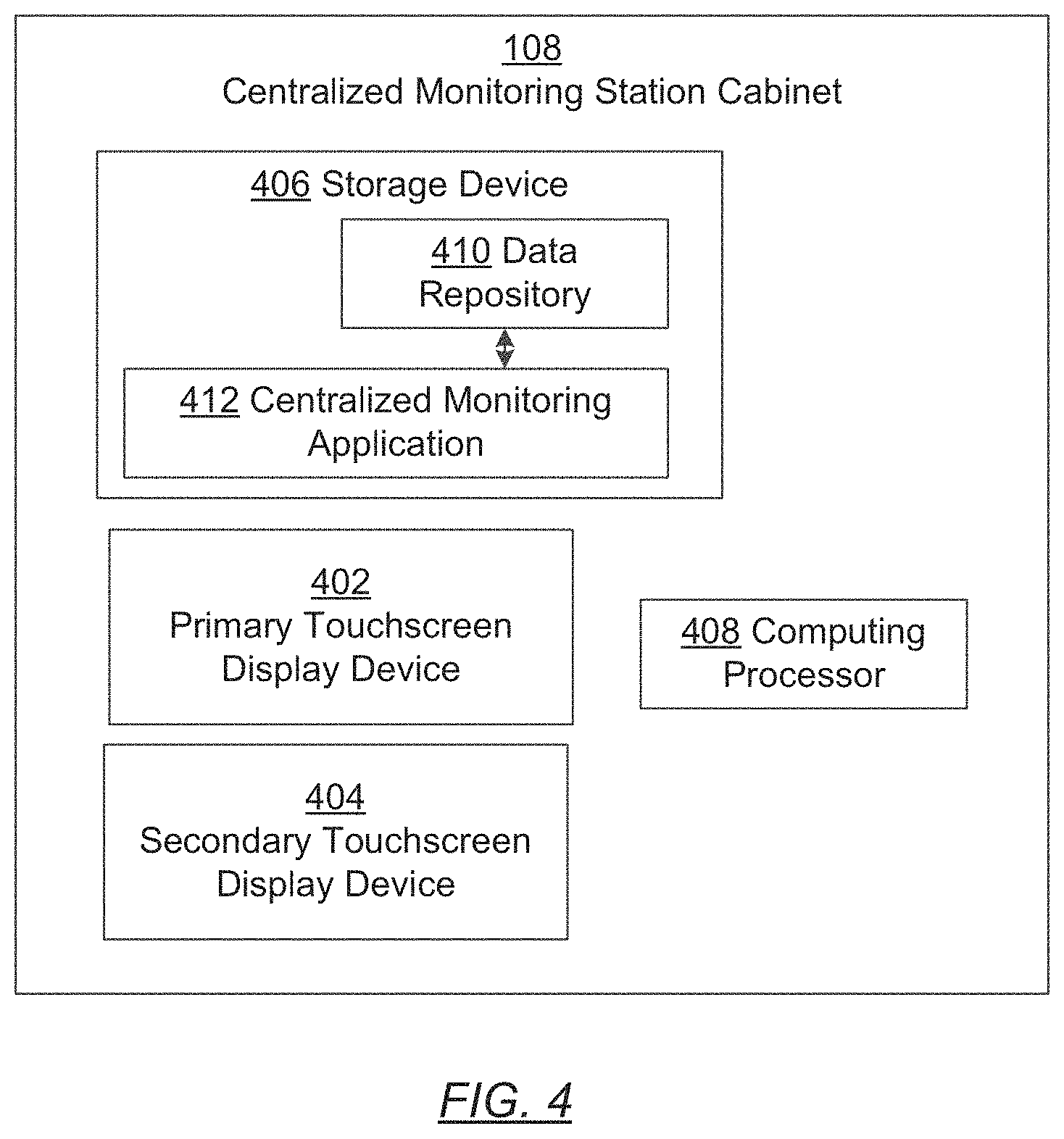 Patent US11785186 Figure 4 – Centralized monitoring of confined spaces