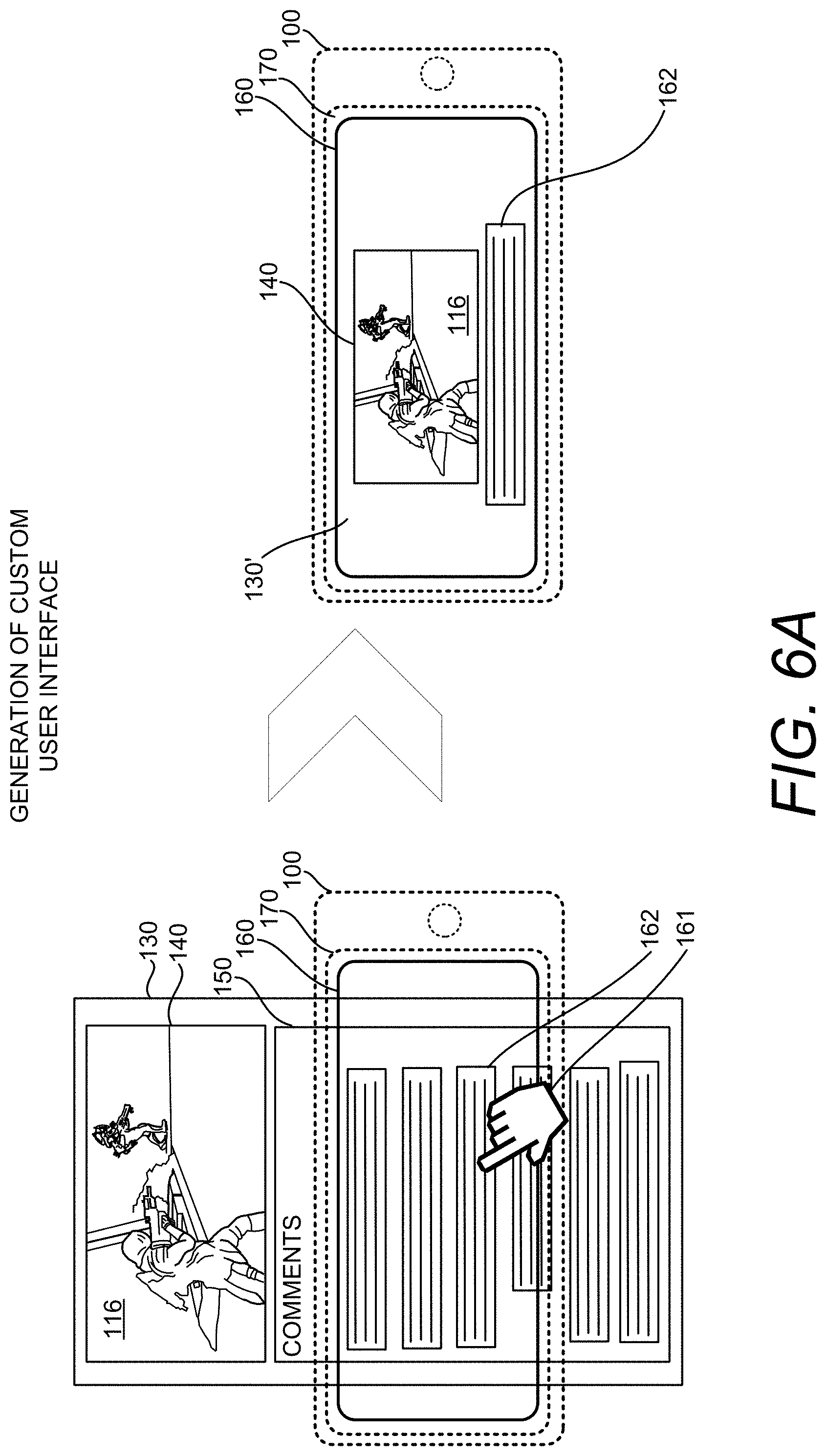 Patent US11785194 Figure 6 – Contextually-aware control of a user interface displaying a video and related user text