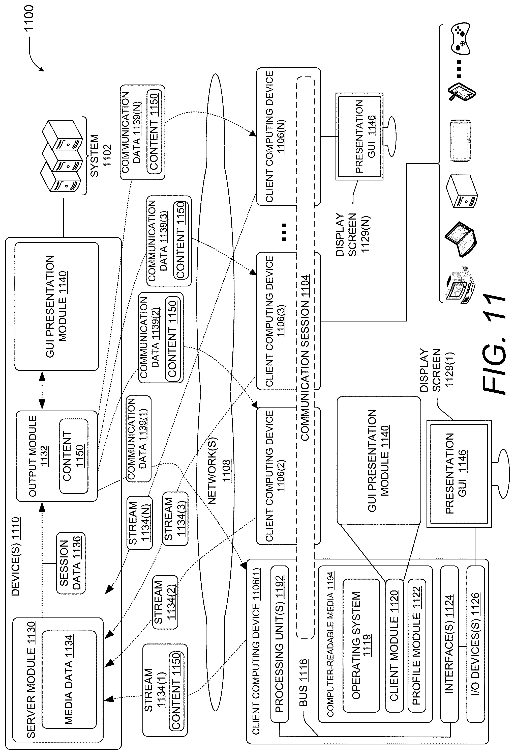 Patent US11785194 Figure 12 – Contextually-aware control of a user interface displaying a video and related user text