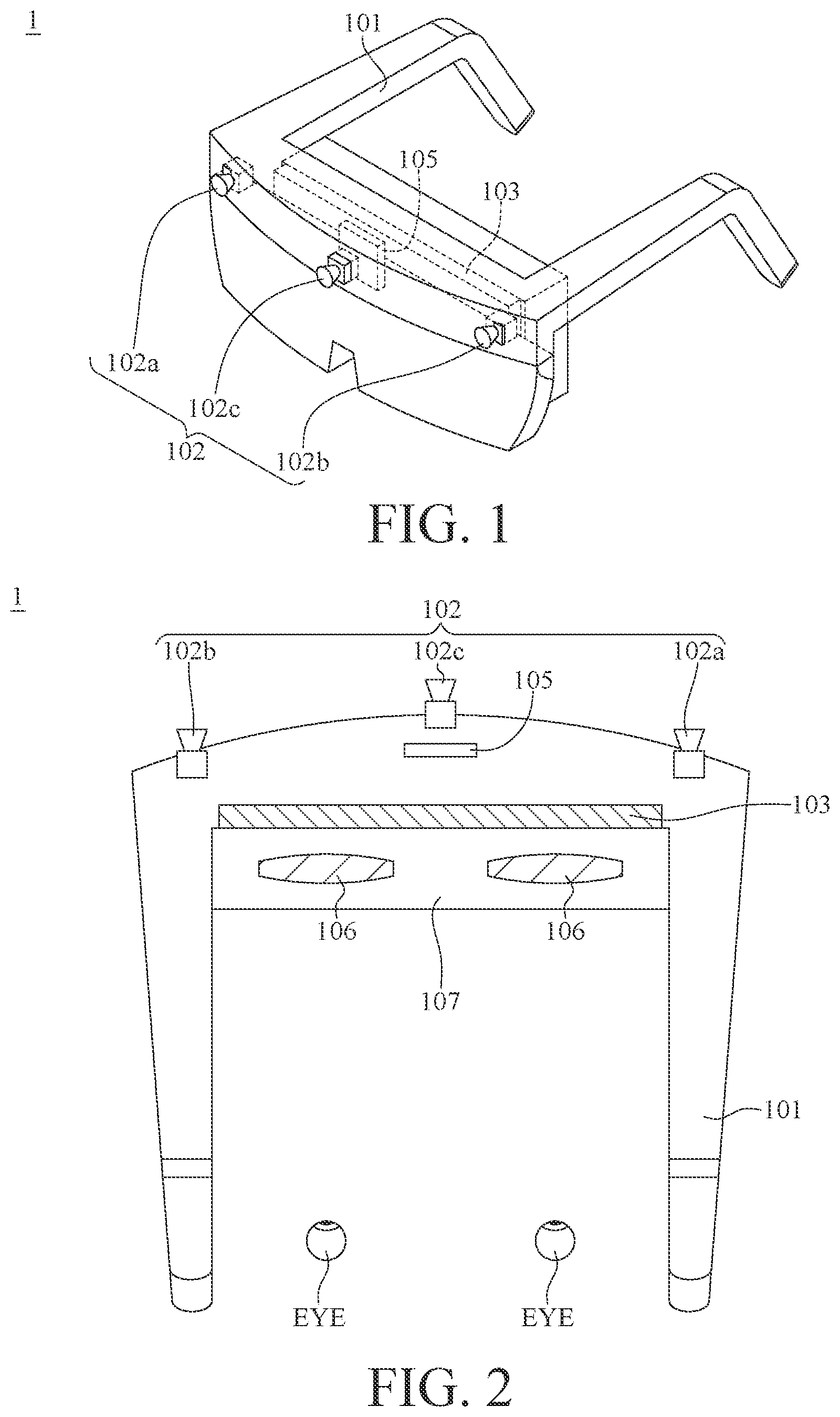 Patent US11785198 Figure 1 – Head-mounted device