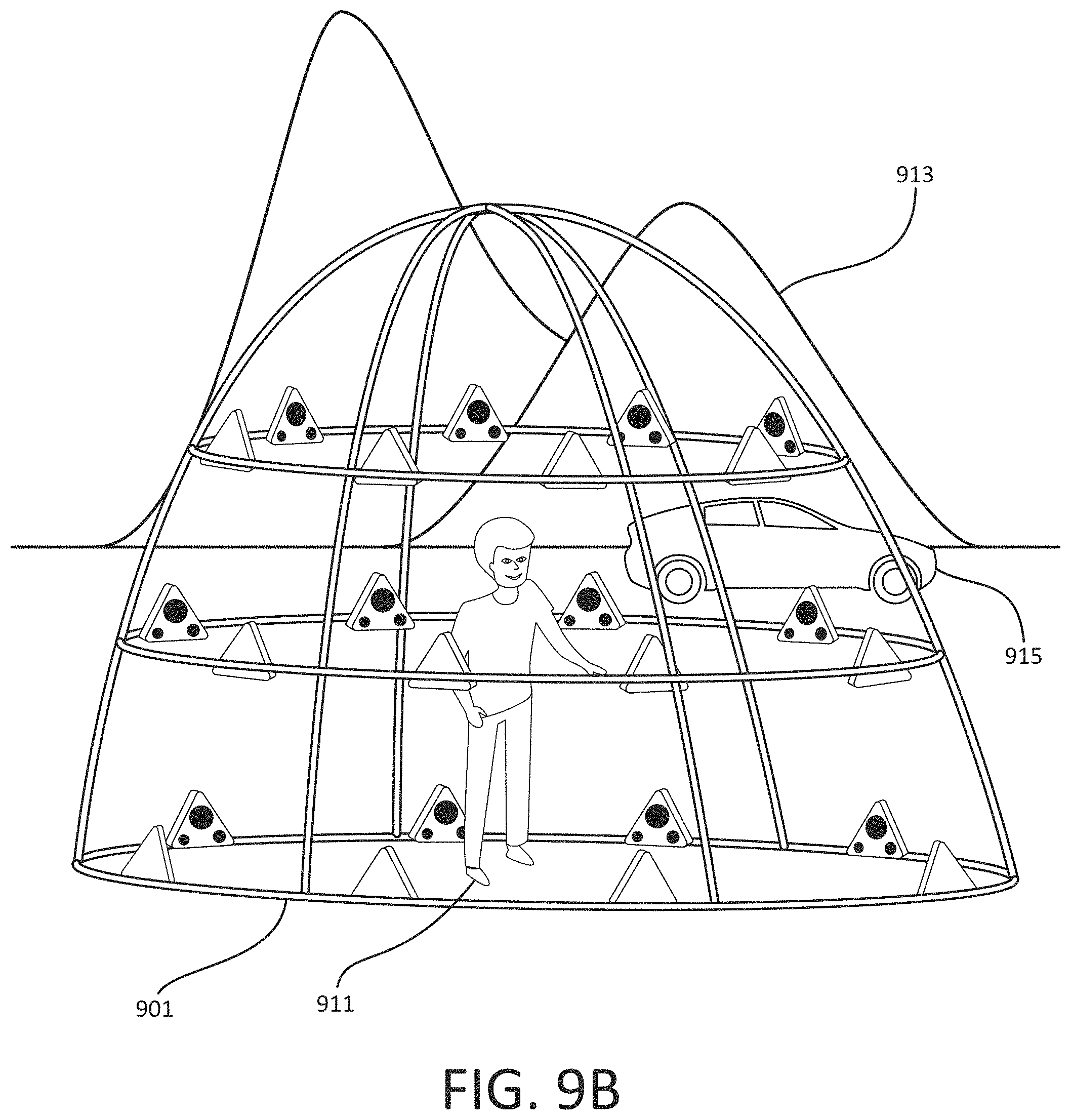 Patent US11785200 Figure 11 – Stage studio for immersive 3-D video capture