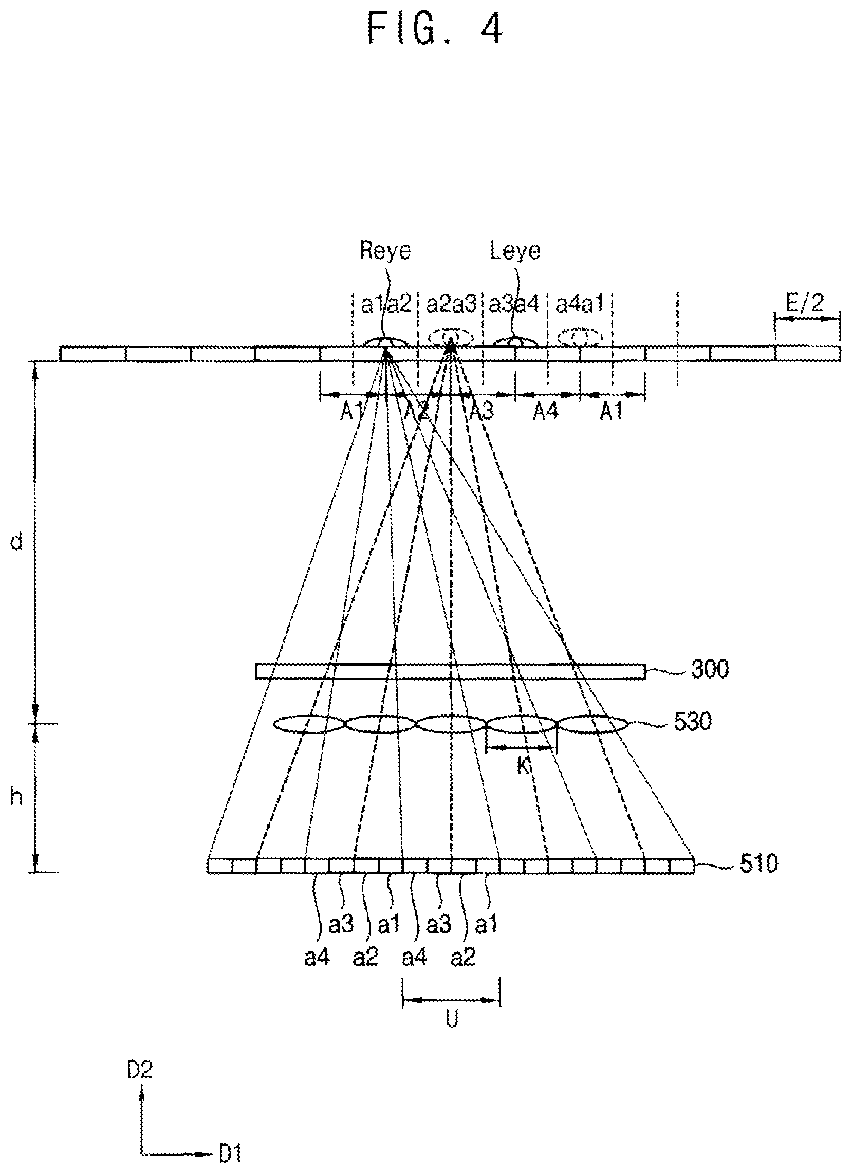 Patent US11785201 Figure 4 – Method of displaying three dimensional image and three dimensional display apparatus for performing the method
