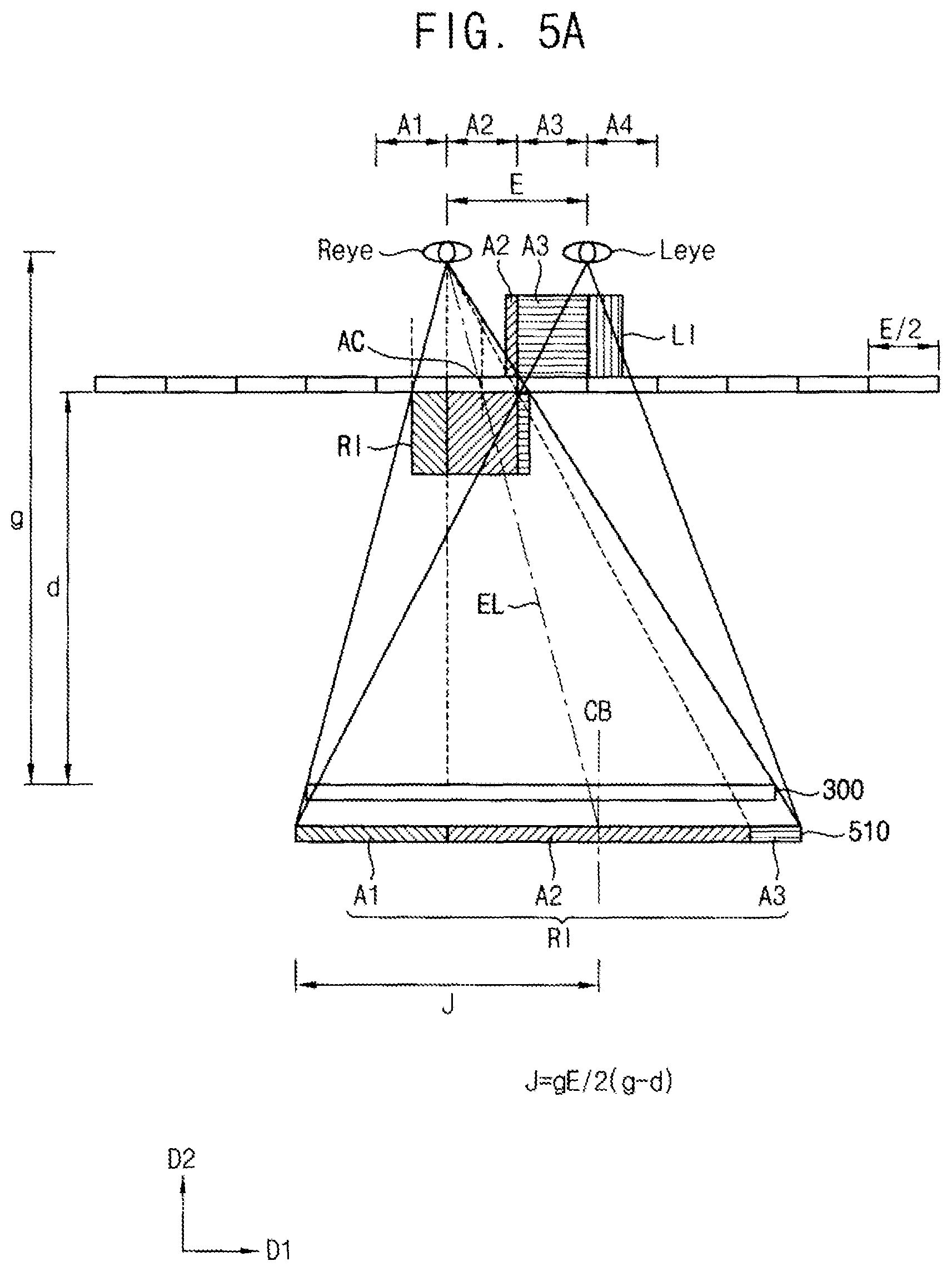 Patent US11785201 Figure 5 – Method of displaying three dimensional image and three dimensional display apparatus for performing the method