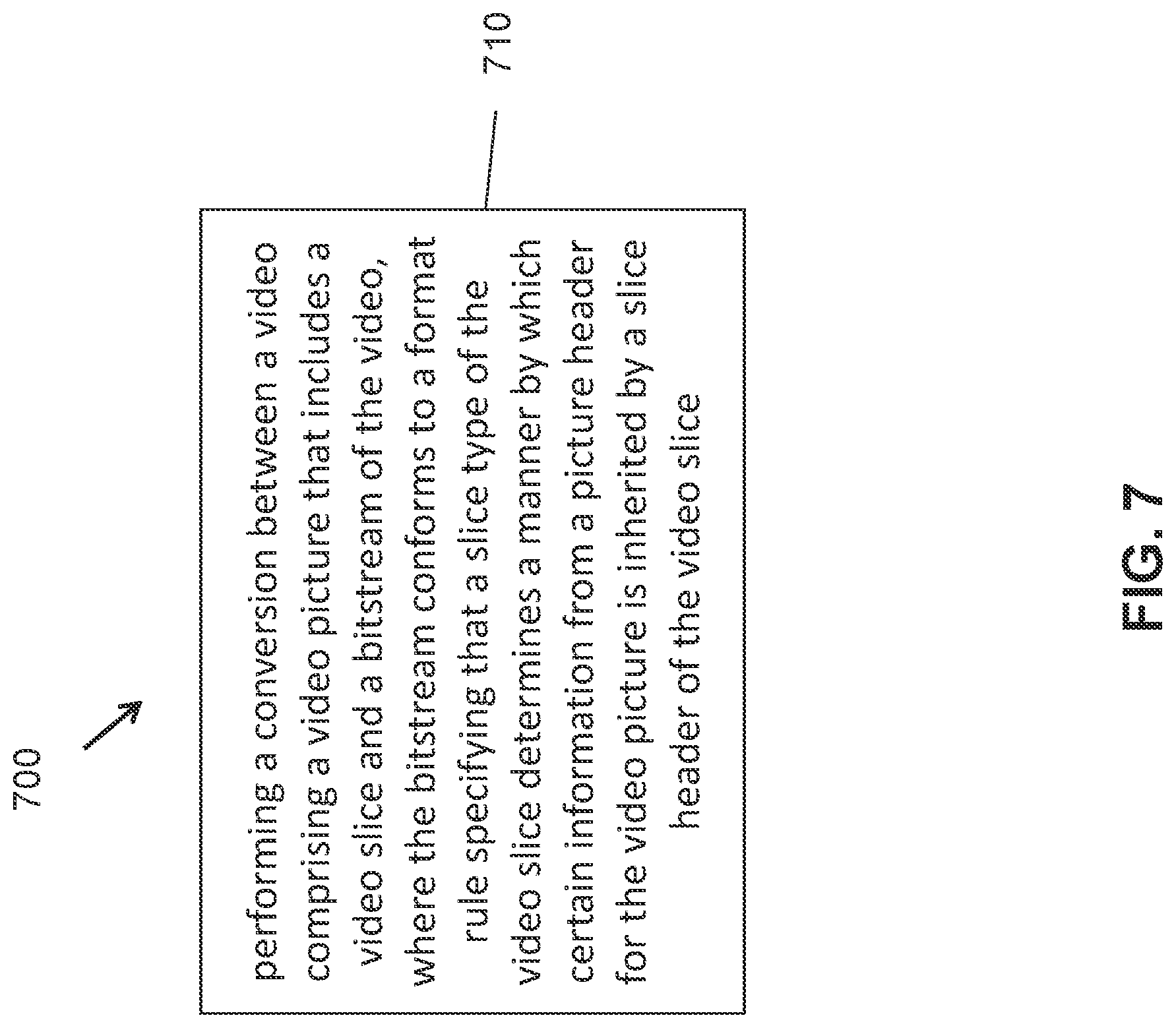 Patent US11785210 Figure 7 – Use of general constraint flags in video bitstreams