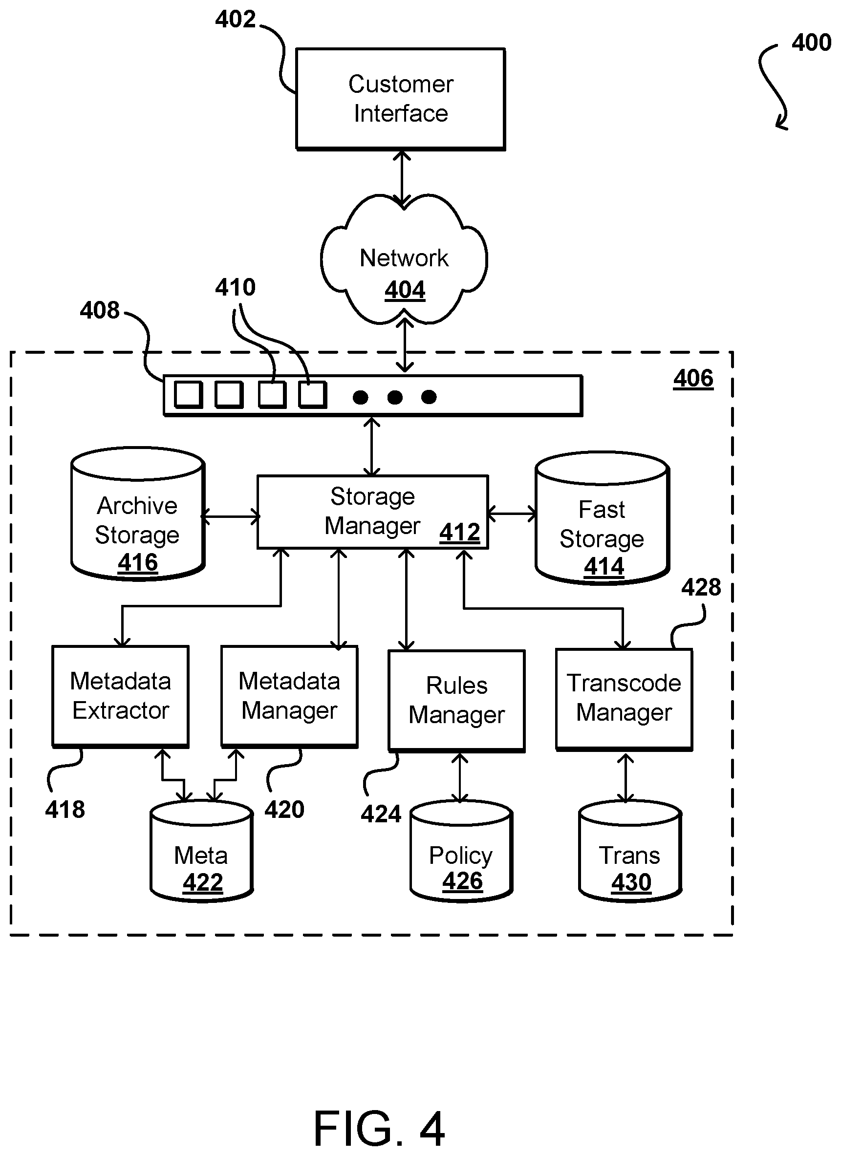 Patent US11785232 Figure 4 – Media storage