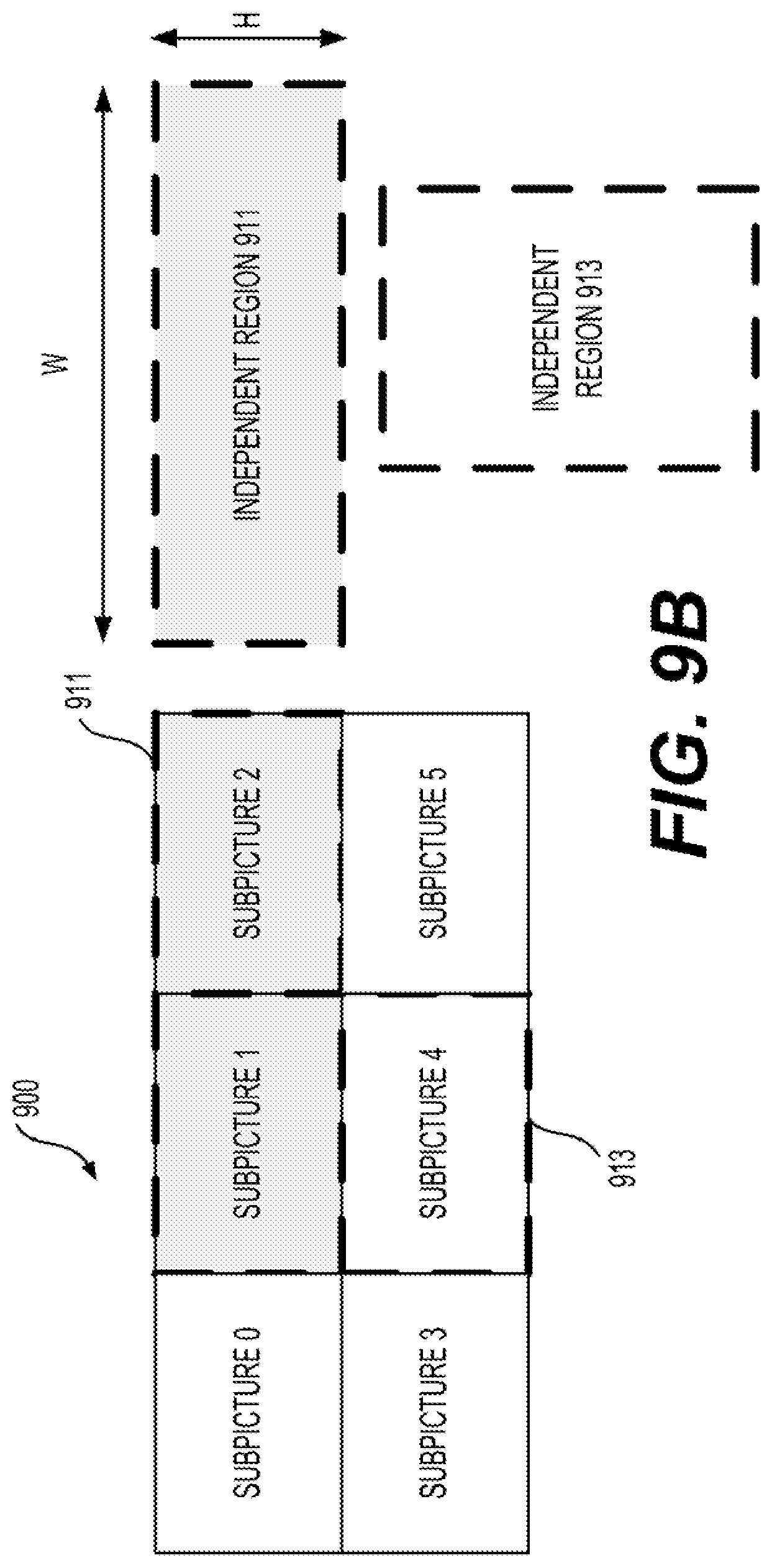 Patent US11785239 Figure 11 – Independent coded region output supplementary enhancement information message