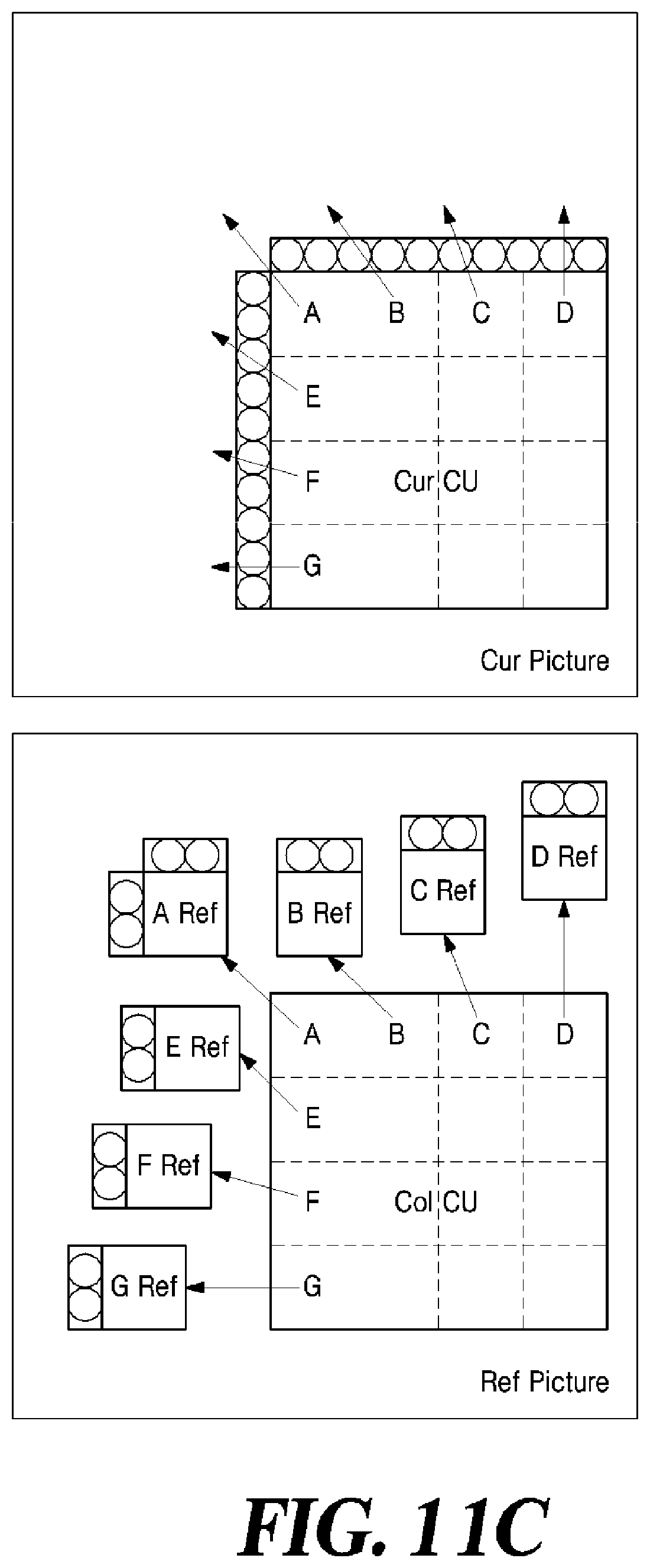 Patent US11785247 Figure 11 – Method and apparatus for encoding and decoding video using inter-prediction