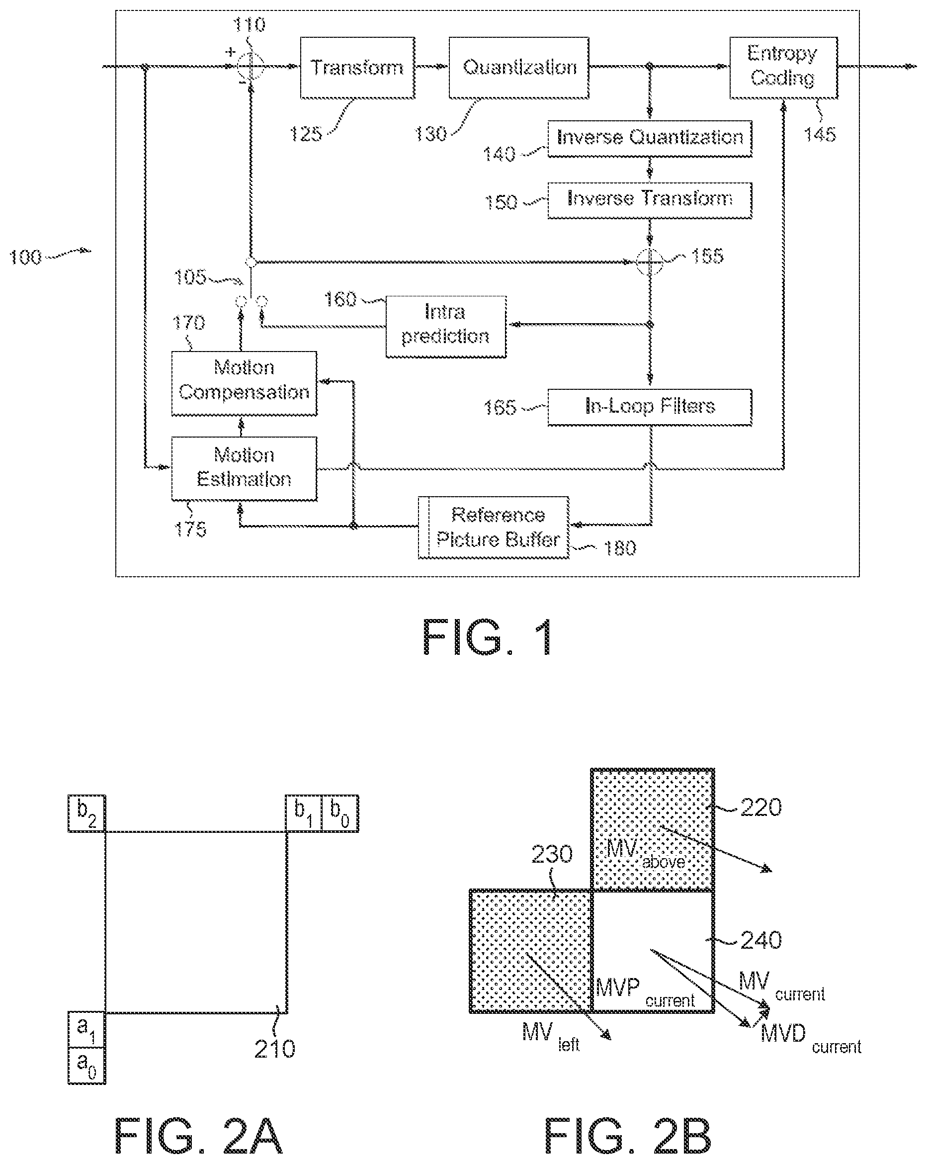 Patent US11785250 Figure 1 – Multiple predictor candidates for motion compensation