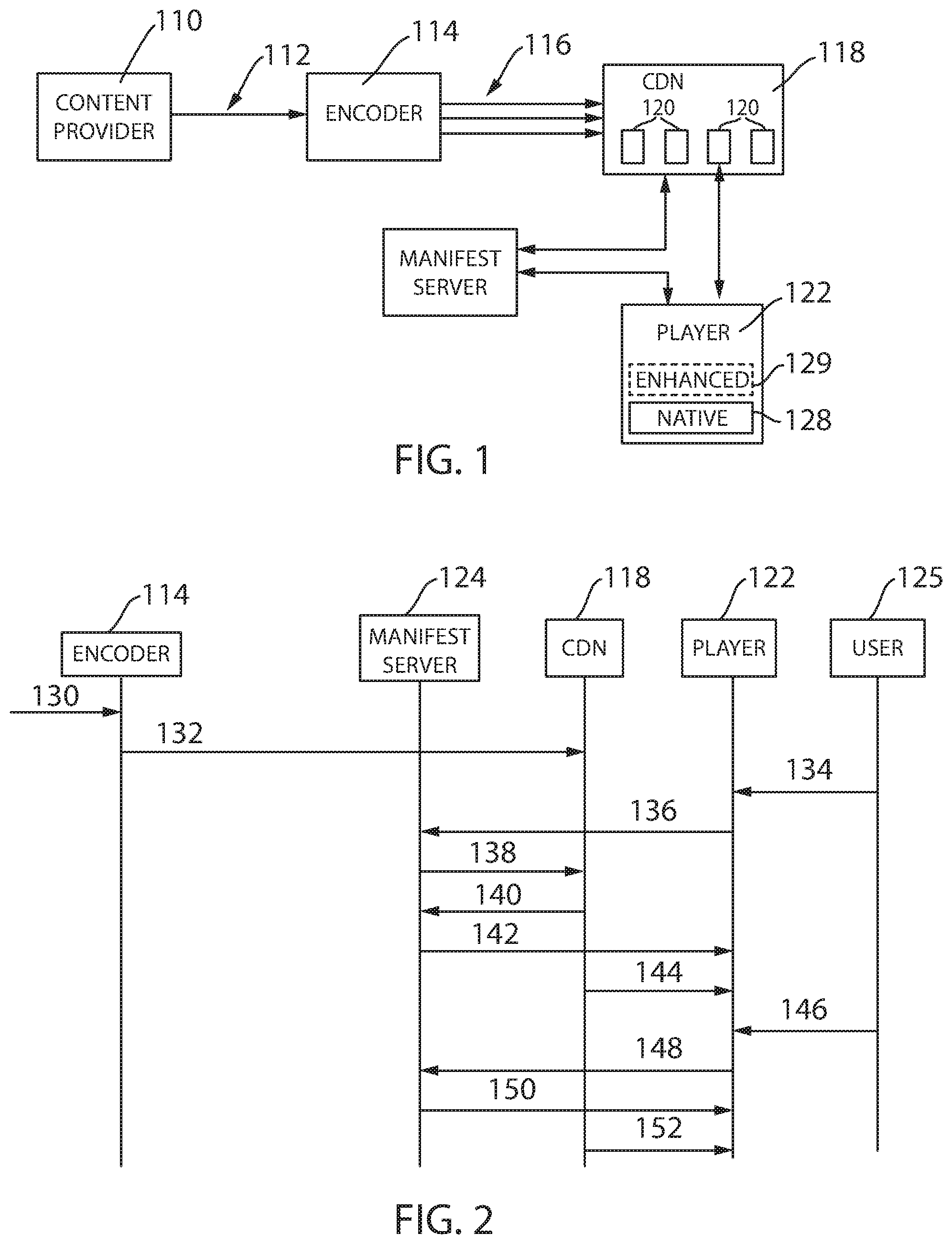 Patent US11785268 Figure 1 – System for managing video playback using a server generated manifest/playlist