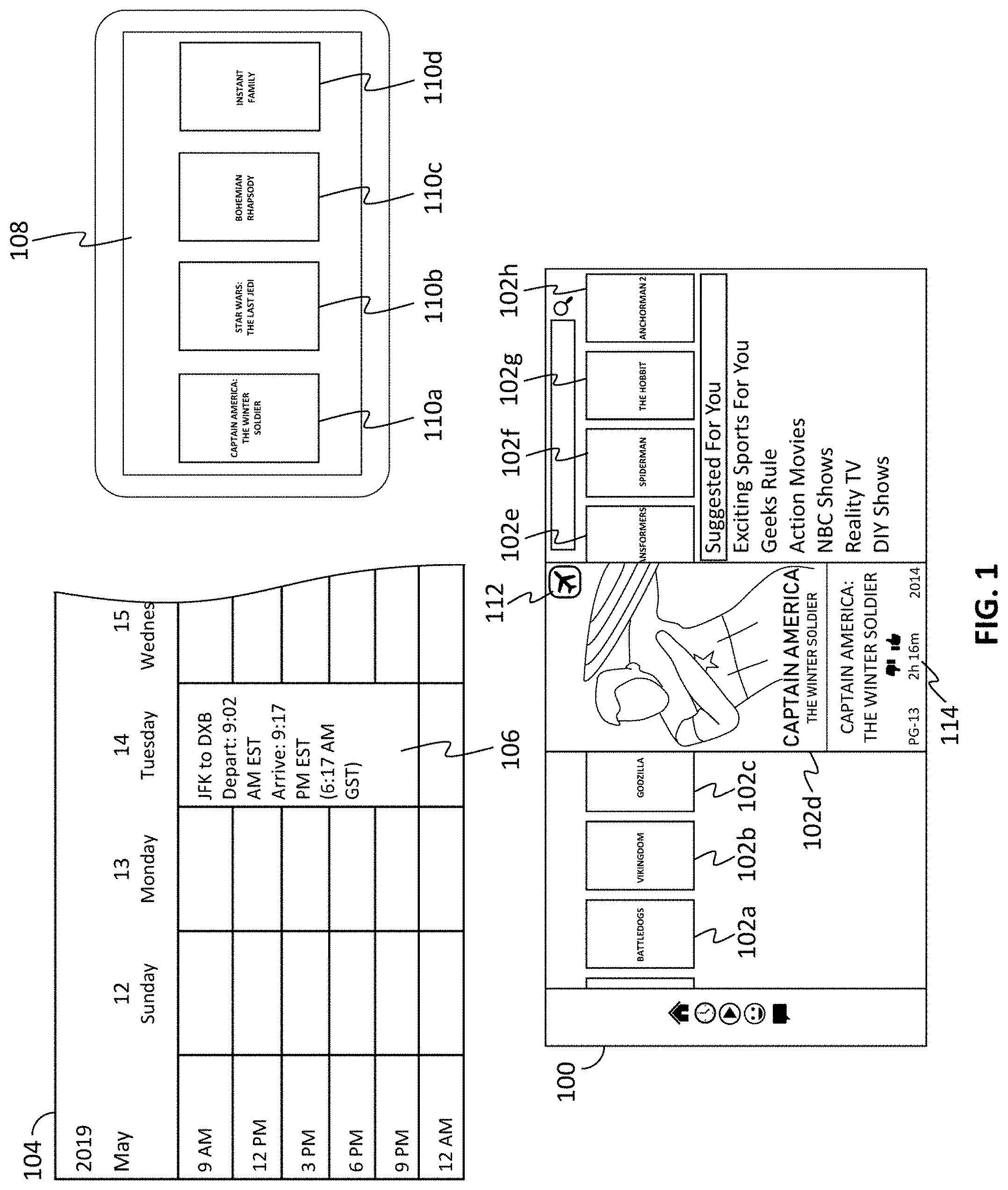 Patent US11785287 Figure 1 – Systems and methods for controlling access from a first content platform to content items available on a second content platform