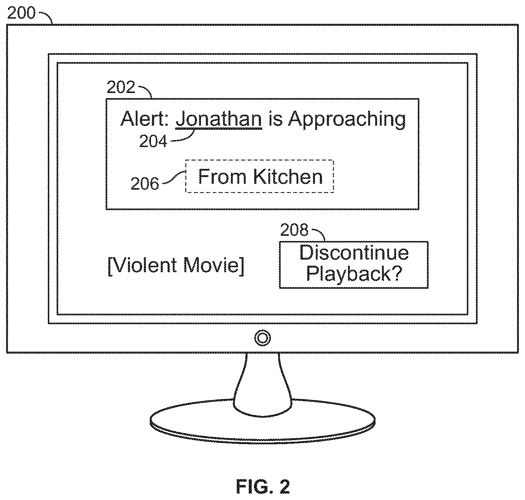 Patent US11785294 Figure 2 – Systems and methods for dynamically adjusting media output based on presence detection of individuals