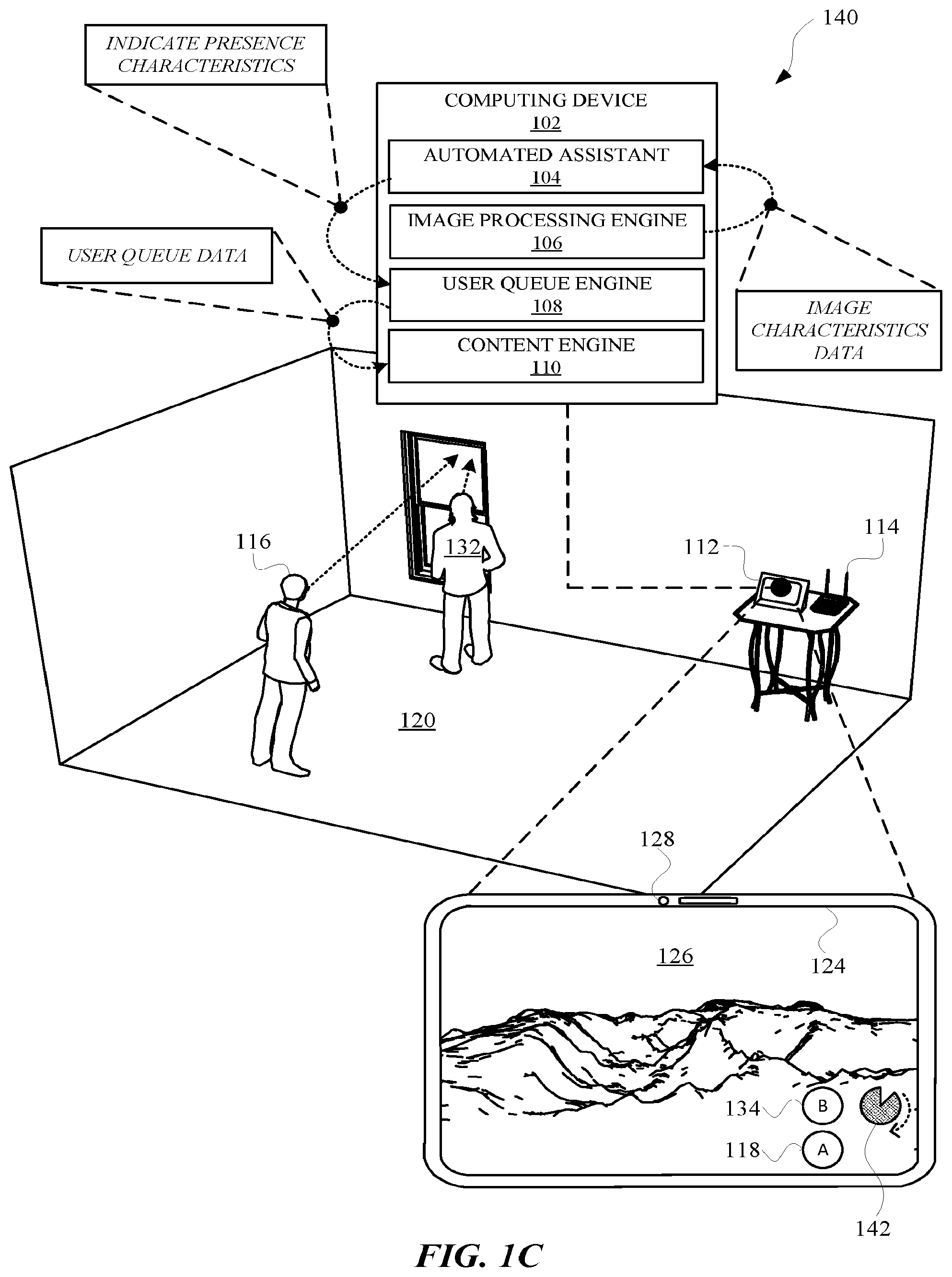 Patent US11785295 Figure 3 – Assigning priority for an automated assistant according to a dynamic user queue and/or multimodality presence detection