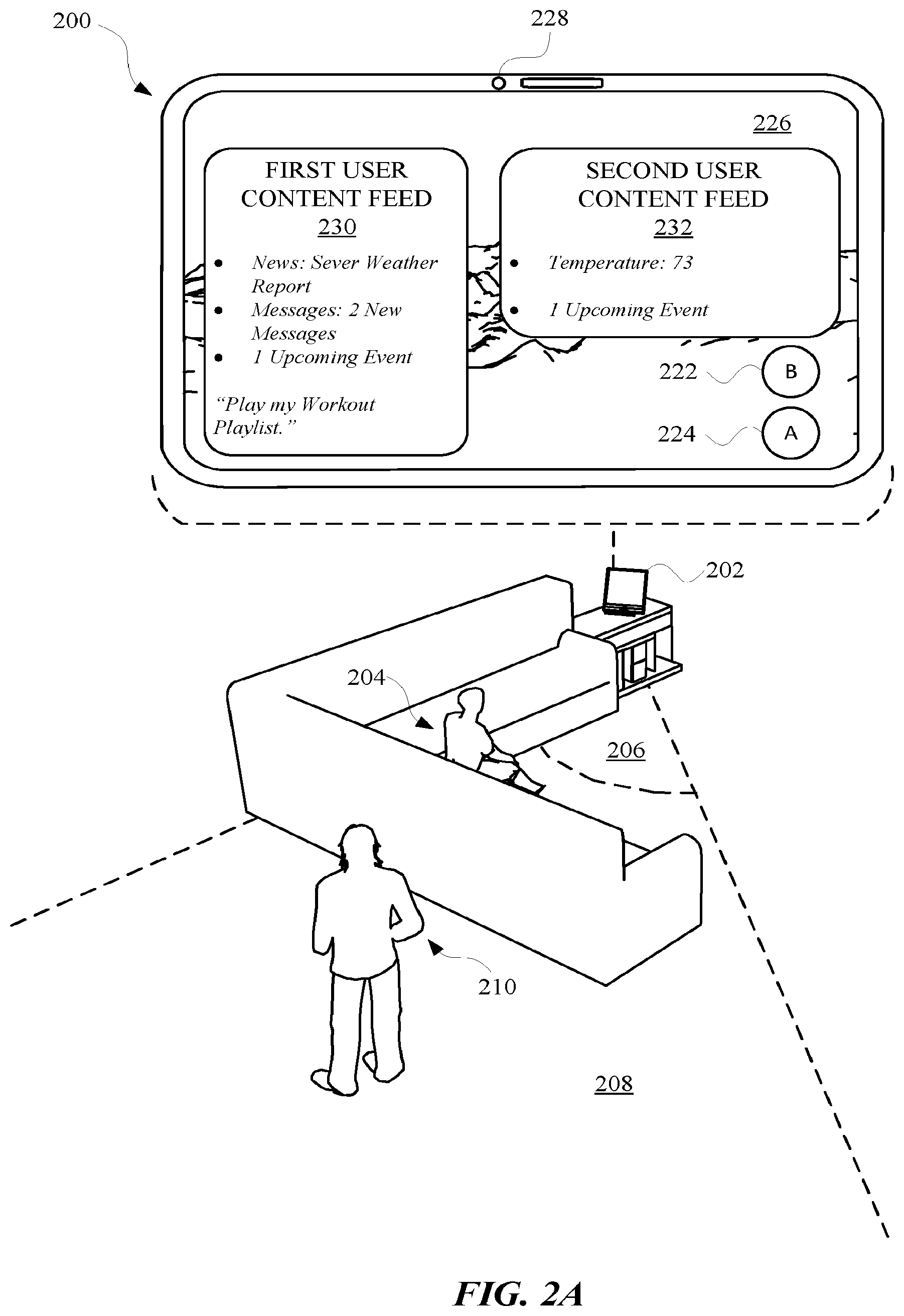 Patent US11785295 Figure 5 – Assigning priority for an automated assistant according to a dynamic user queue and/or multimodality presence detection