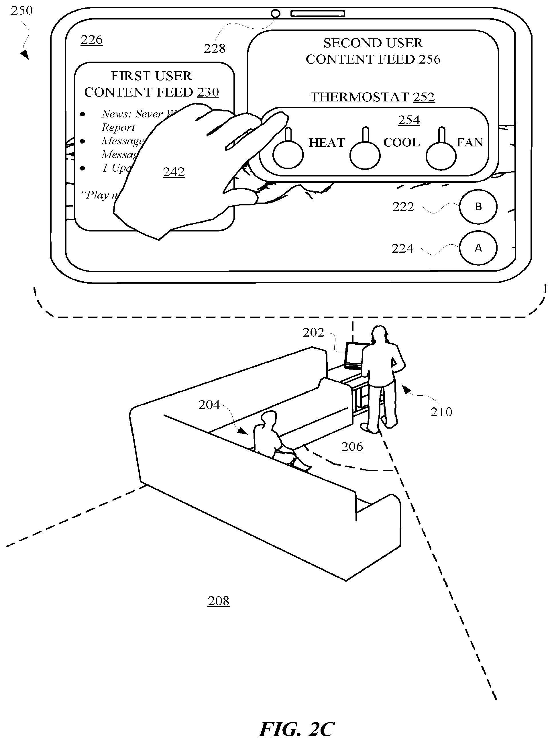 Patent US11785295 Figure 7 – Assigning priority for an automated assistant according to a dynamic user queue and/or multimodality presence detection