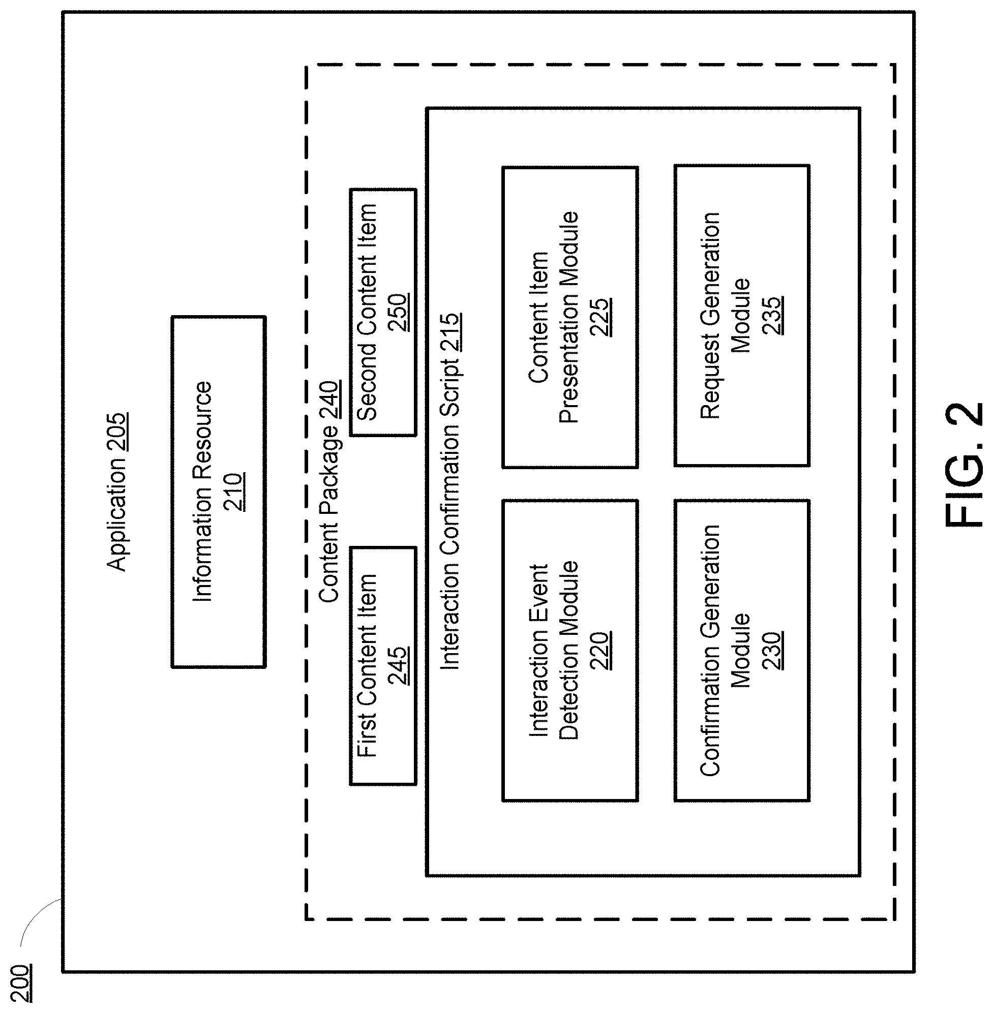 Patent US11785297 Figure 2 – Systems and methods for detecting improper implementation of presentation of content items by applications executing on client devices