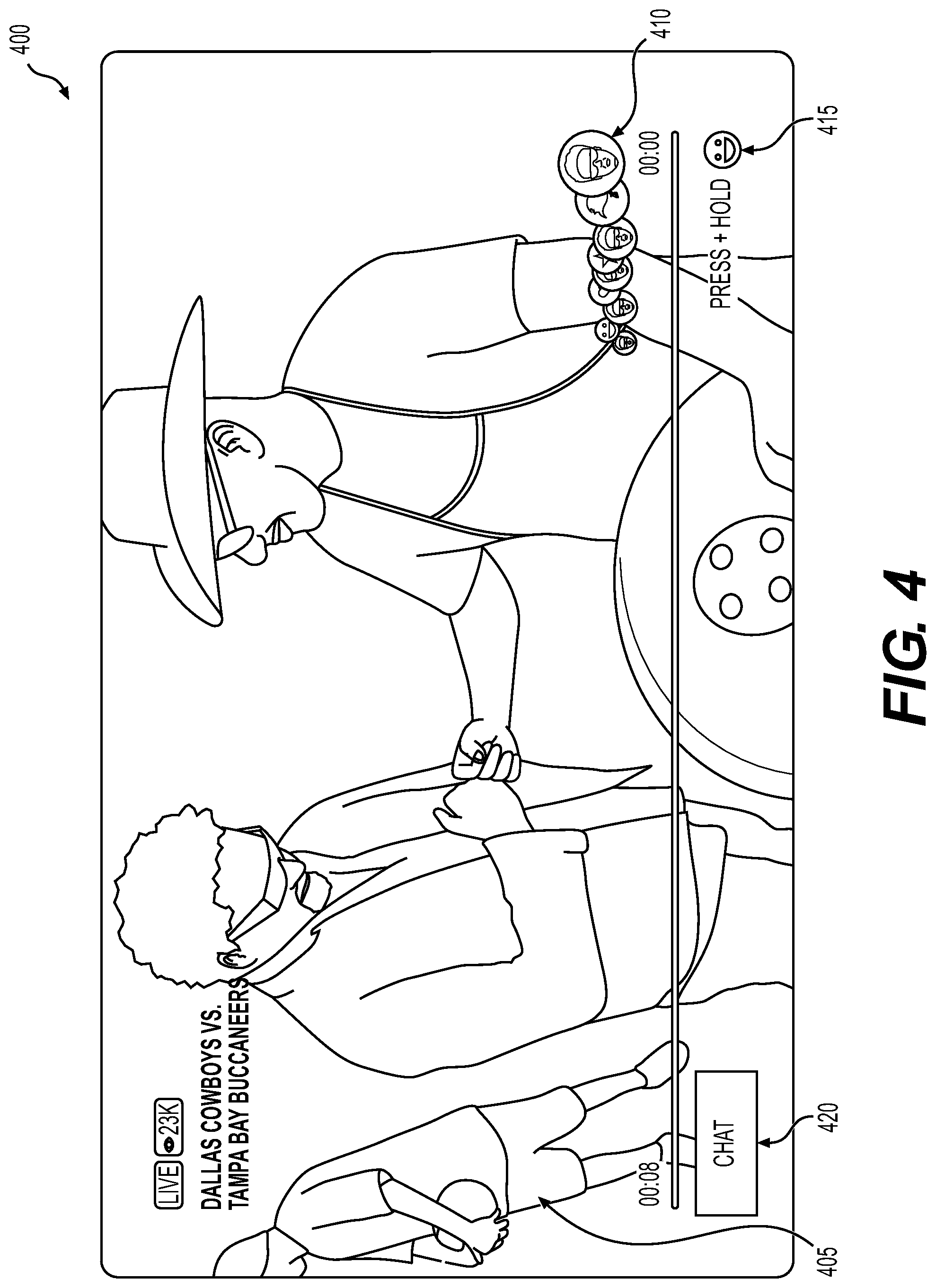 Patent US11785307 Figure 5 – Systems and methods for synchronous group device transmission of live streaming media and related user interfaces