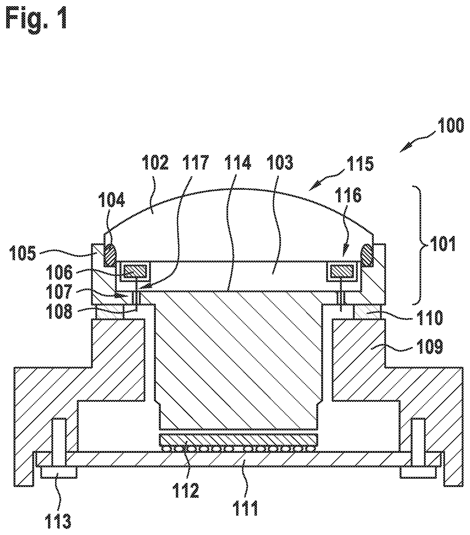 Patent US11785317 Figure 1 – Camera module and method for manufacturing a camera module