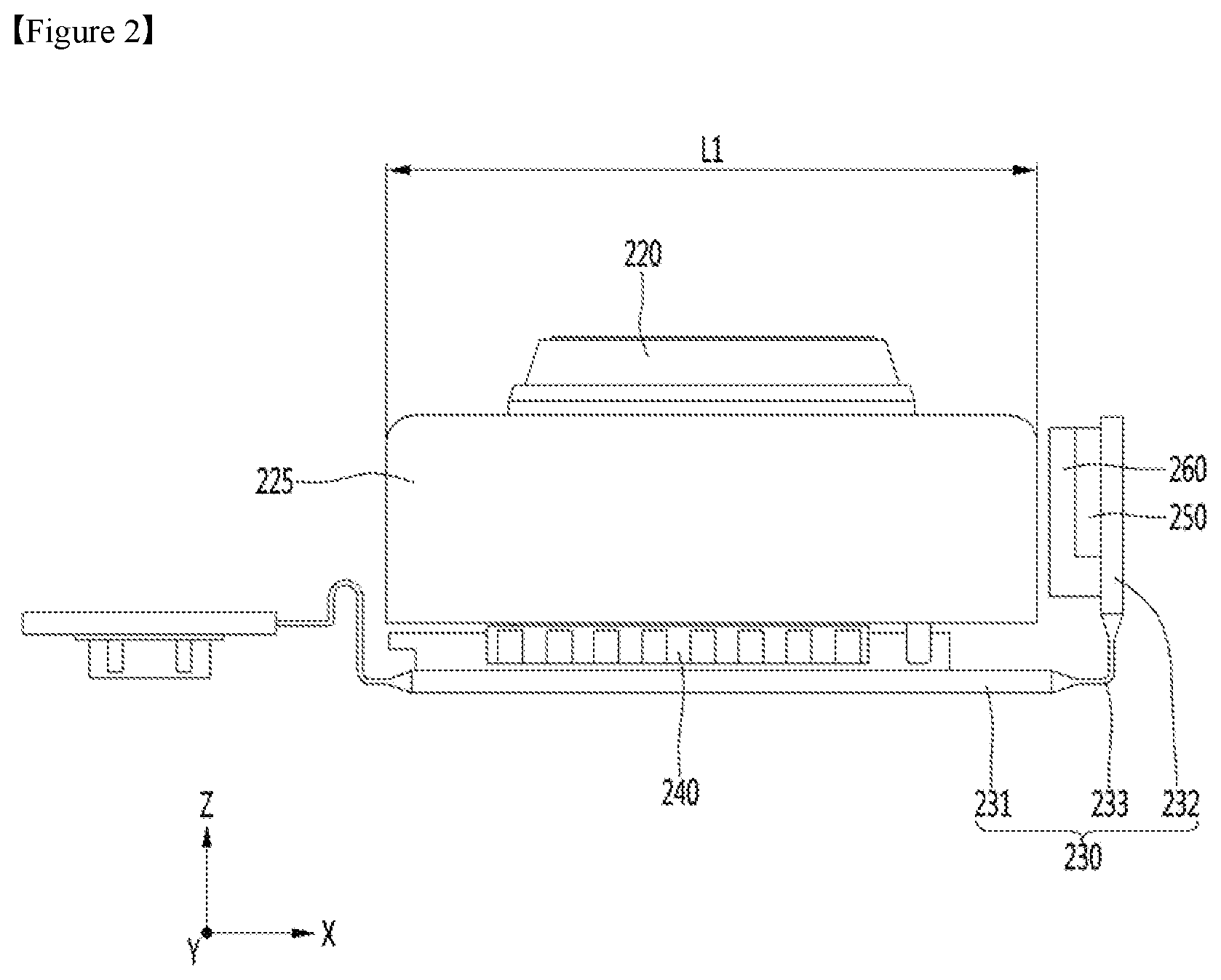 Patent US11785319 Figure 2 – Camera module having gyro sensor and camera including the same