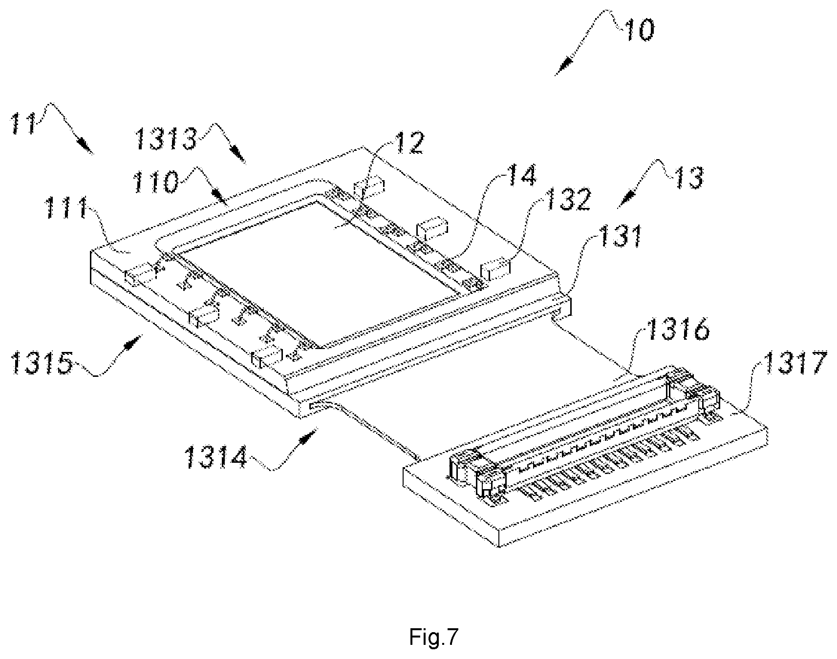 Patent US11785325 Figure 11 – Camera module having circuit board, molded base, and optical lens, electronic device having same and method for manufacturing camera module