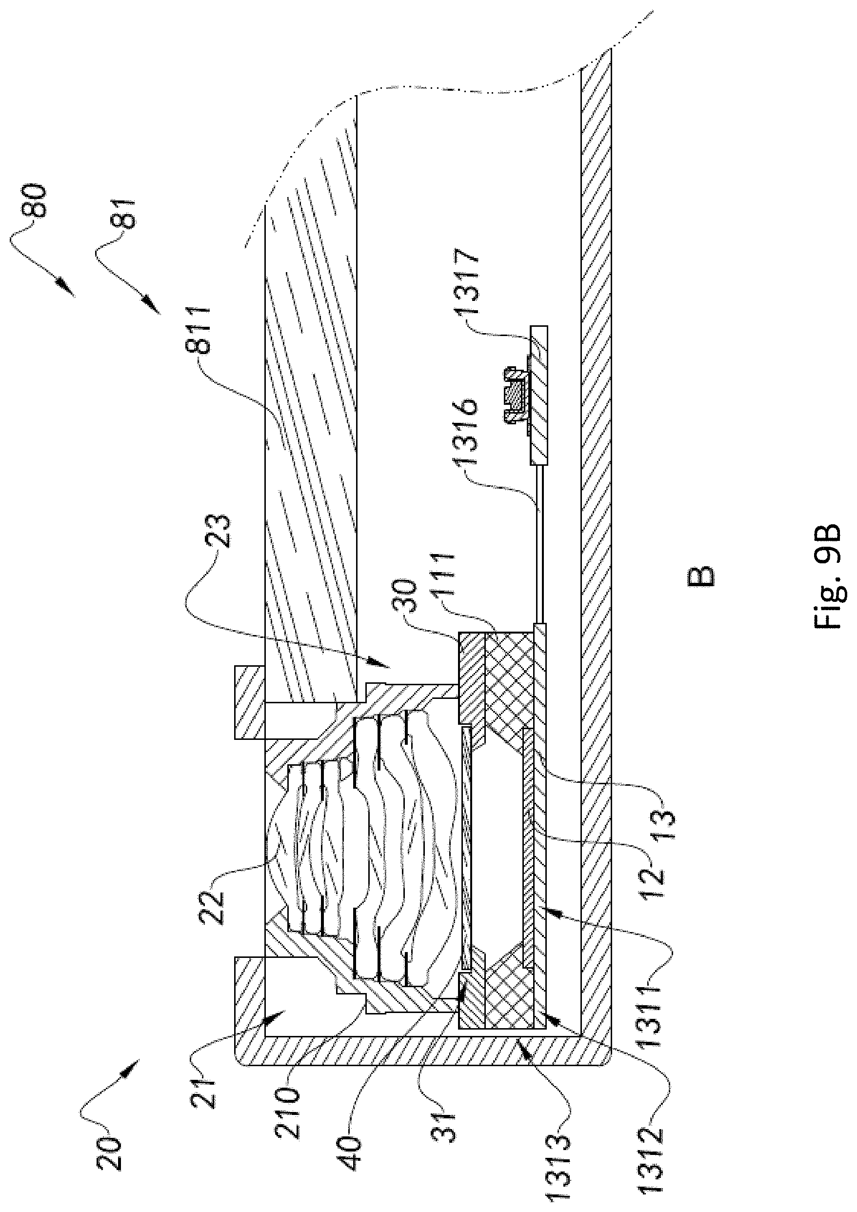 Patent US11785325 Figure 14 – Camera module having circuit board, molded base, and optical lens, electronic device having same and method for manufacturing camera module