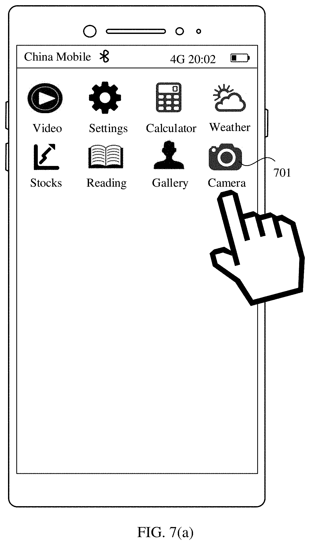 Patent US11785329 Figure 8 – Camera switching method for terminal, and terminal