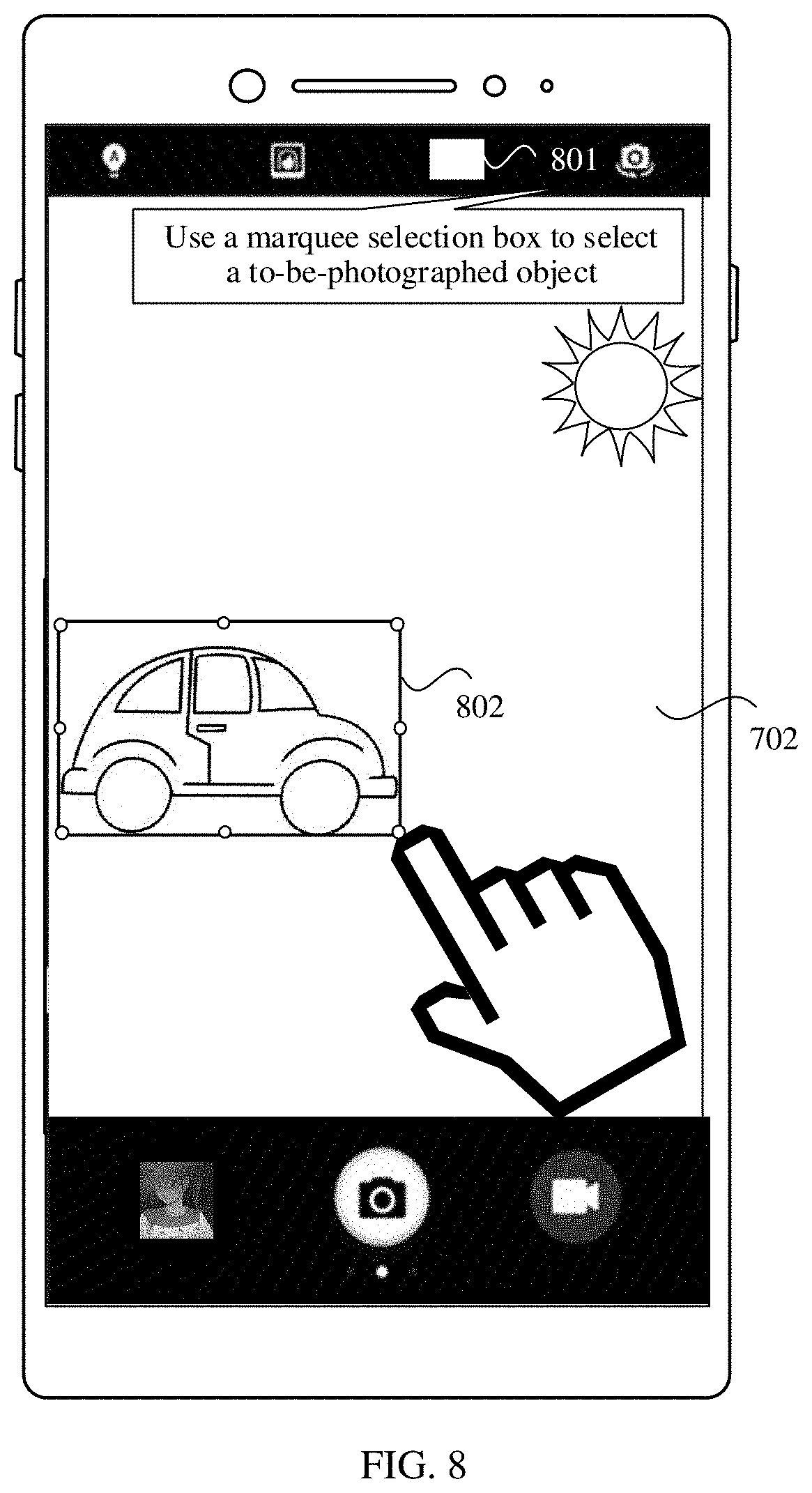 Patent US11785329 Figure 10 – Camera switching method for terminal, and terminal
