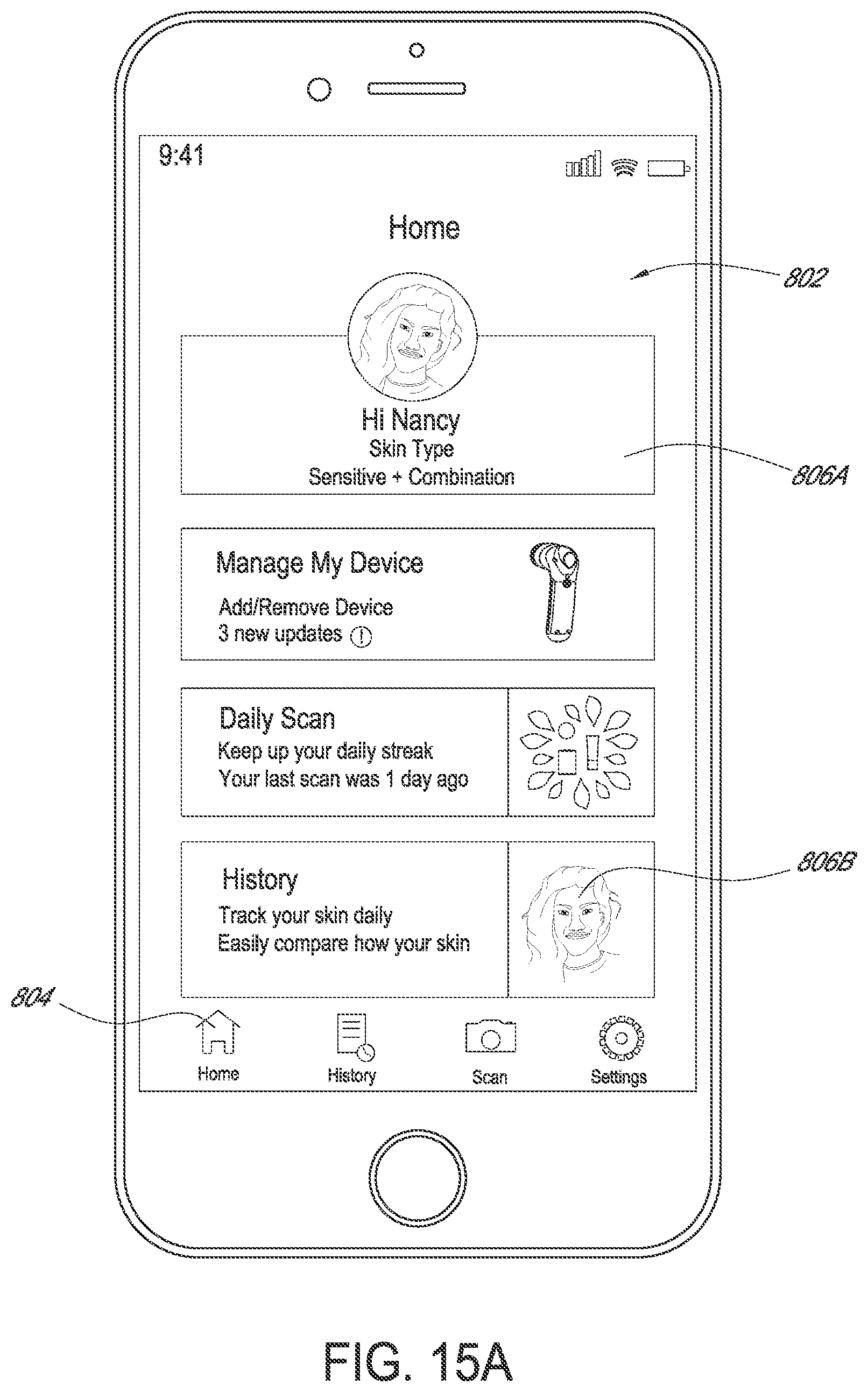 Patent US11785330 Figure 17 – Personal care device with camera