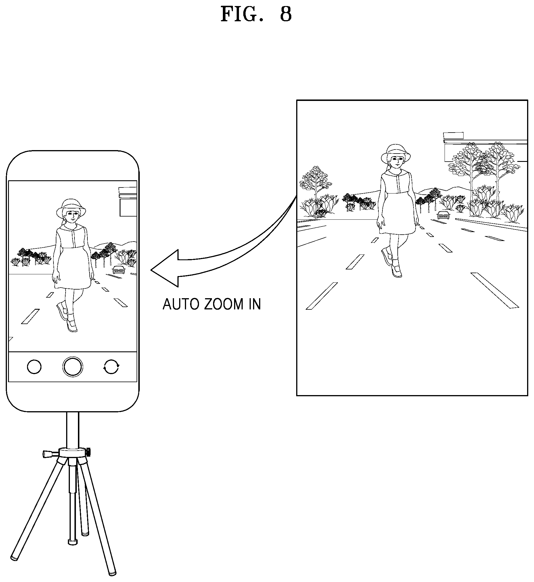 Patent US11785335 Figure 8 – Automatic adjusting photographing method and apparatus