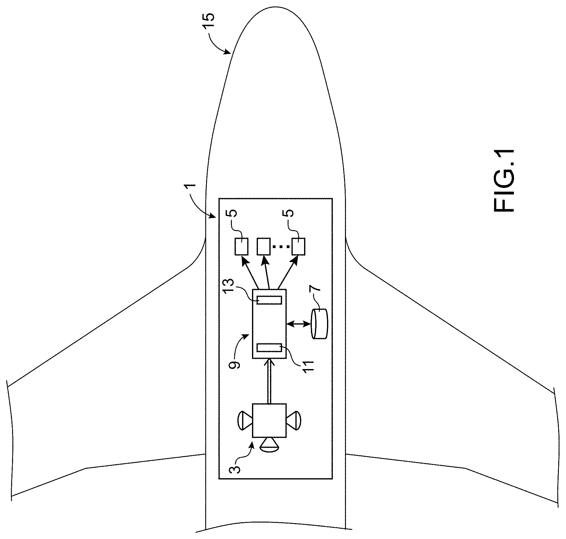 Patent US11785343 Figure 1 – Visual display system and method in an aircraft