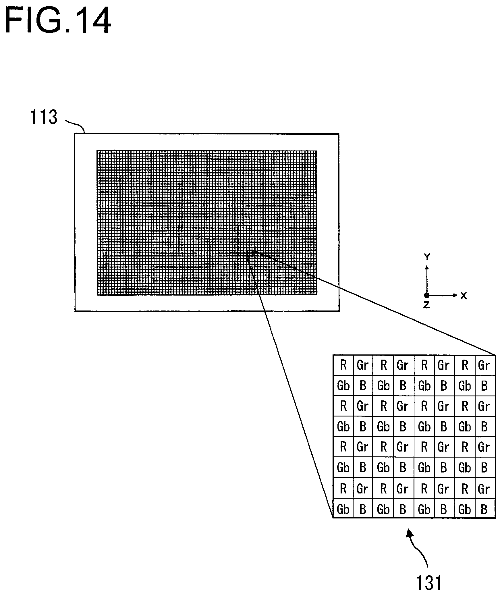 Patent US11785345 Figure 14 – Electronic device, imaging device, and imaging element for obtaining exposure of each area of image
