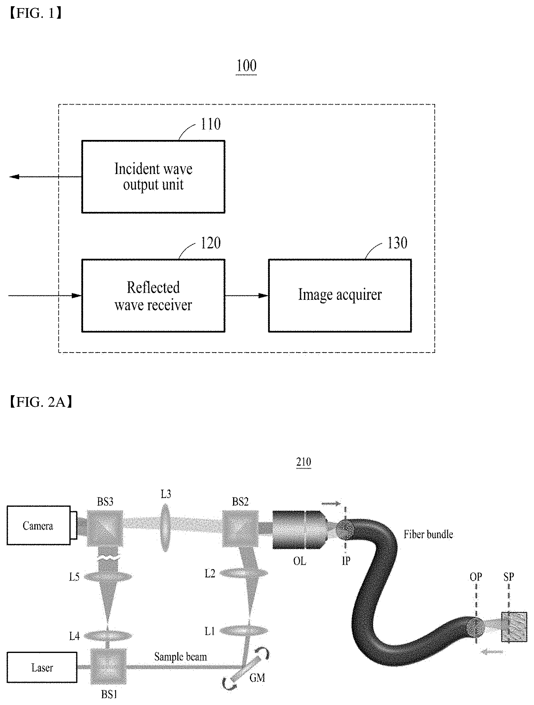Patent US11785348 — Endoscopic reflection microscope using optical fiber bundle and image acquisition method using the same — Figure 1