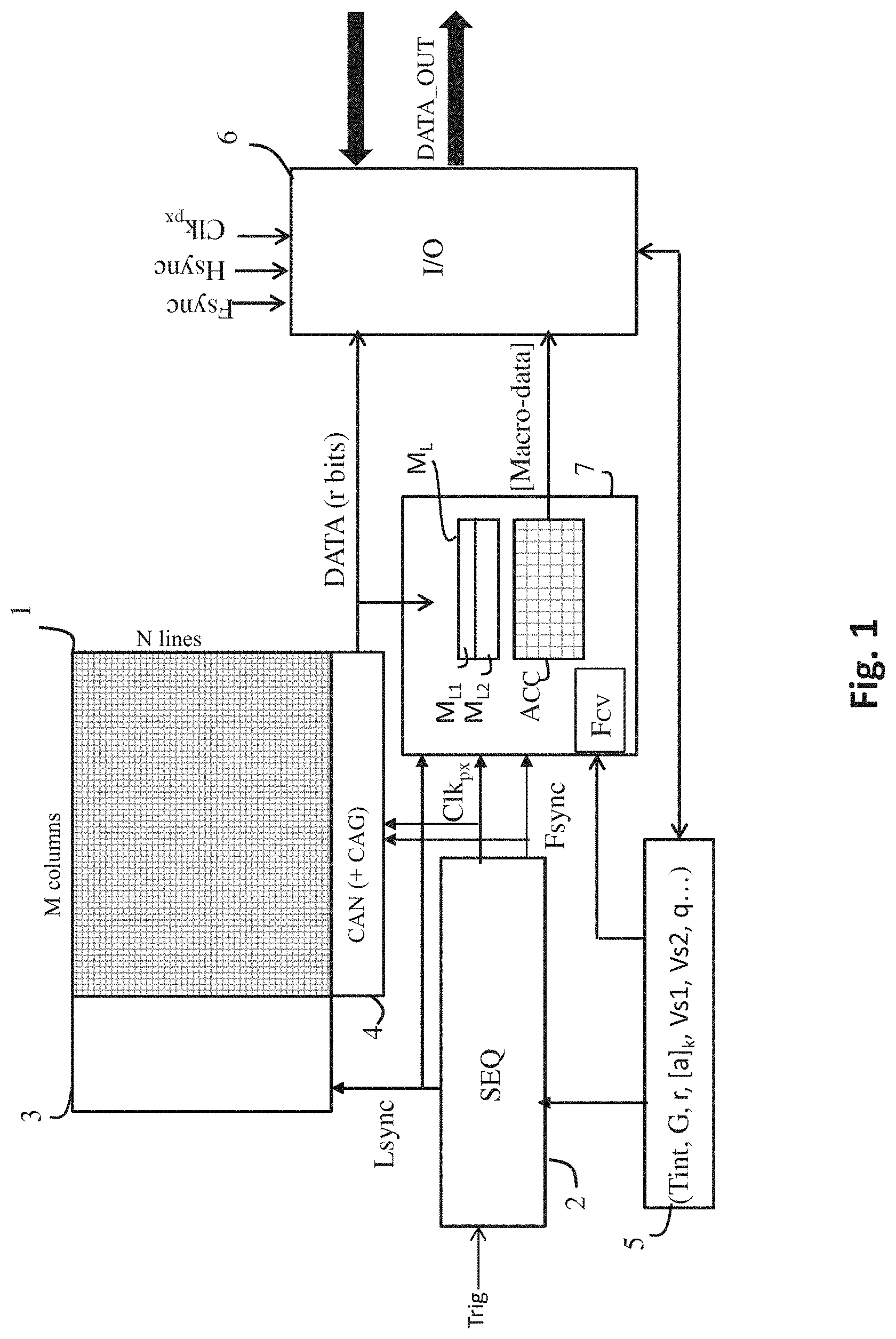 Patent US11785354 Figure 1 – Image sensor for optical code recognition