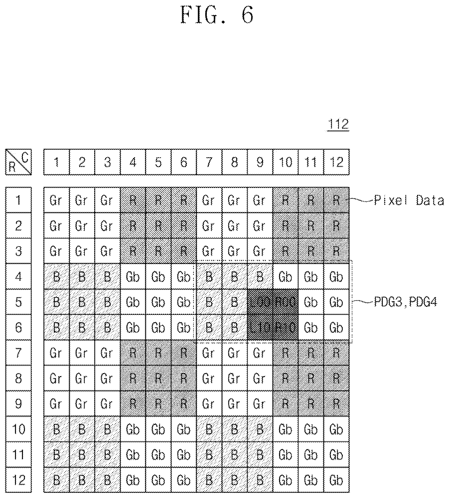 Patent US11785355 Figure 6 – Image sensor configured to improve artifact in binning mode